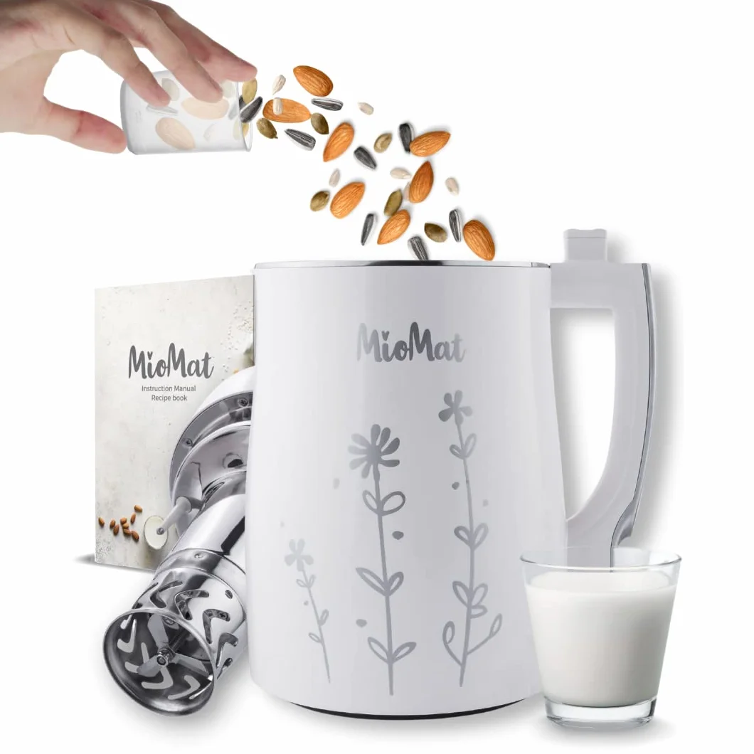MioMat Elektryczny młynek do żywności, młynek do mleka roślinnego, ziaren, zupy, owsianki, smoothie