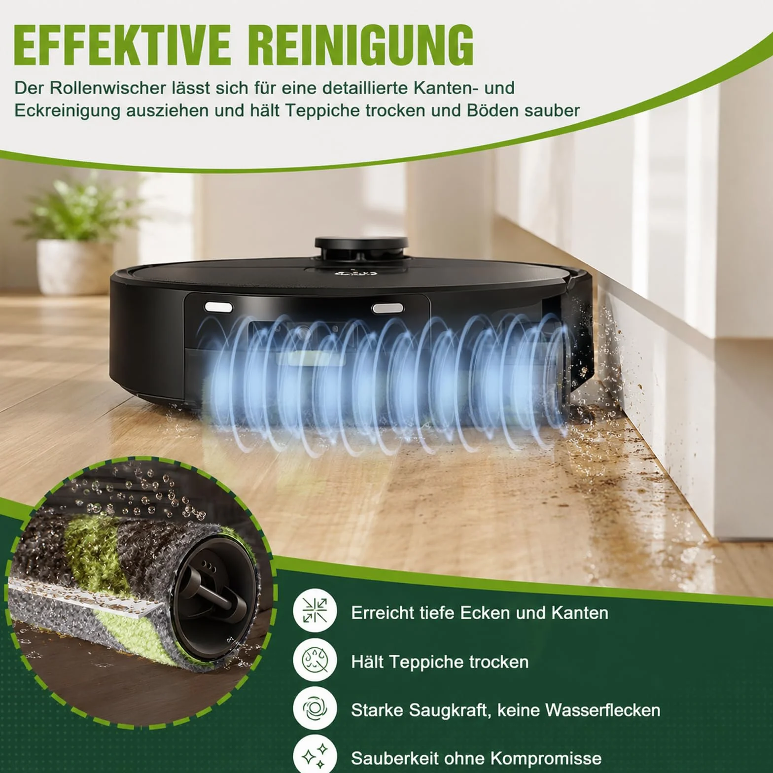Zestaw 2 wymiennych rolek mopa kompatybilny z iRobot Roomba Max 705/706 Combo, zmywalna ściereczka do czyszczenia rolek z mikrofibry, rolki czyszczące i akcesoria do odkurzacza robota