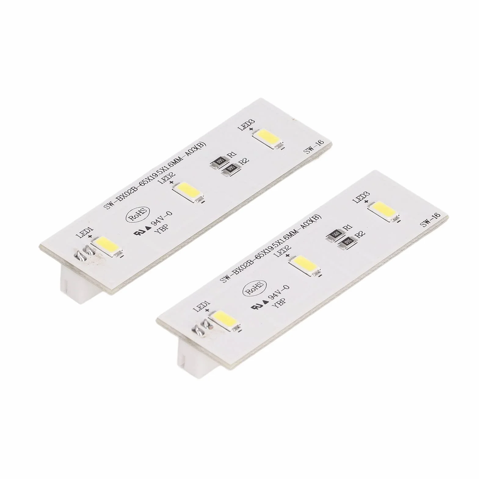 Tablica świetlna Zamrażarki, 2 szt. Moduł Oświetlenia LED do Lodówki Zamiennik światła Lodówki do Lodówki Frestec Electrolux Homa TCL SW BX02B
