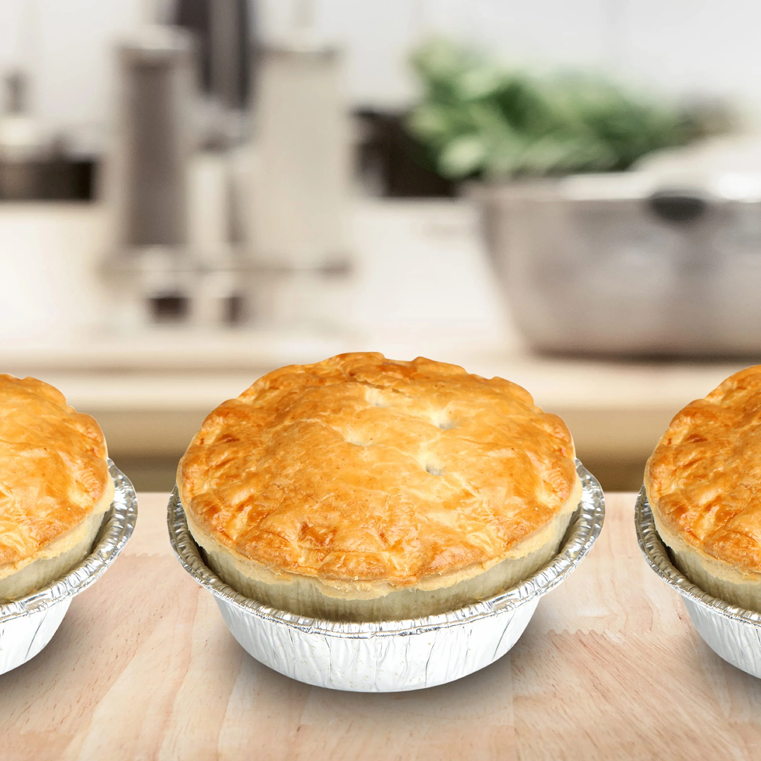 ebake Naczynia Foliowe Do Ciasta - Aluminiowe Okrągłe Blachy Jednorazowe 12 cm (60 Sztuk) - Do Pieczenia Pukka, Pasterskiego, Stekowego