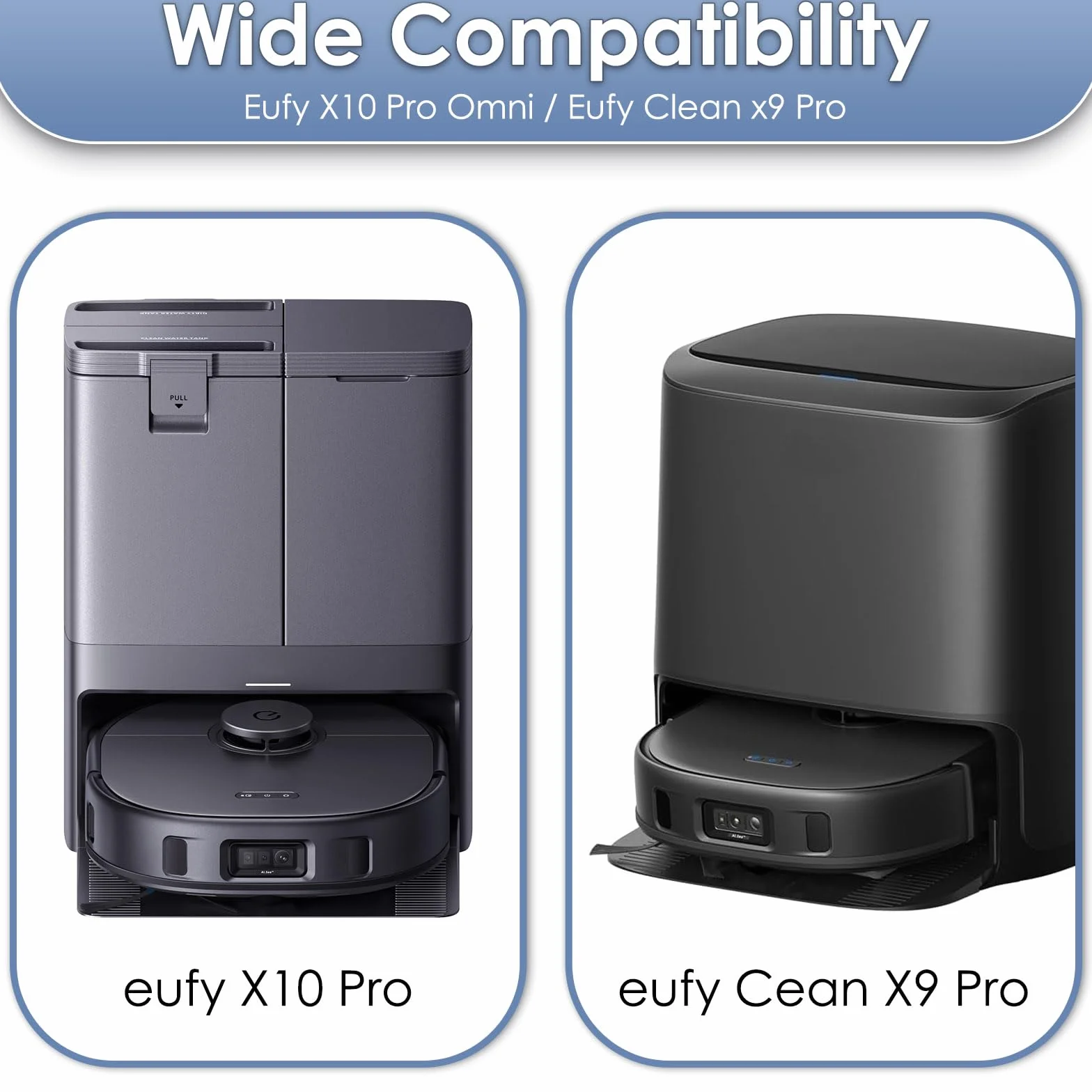 X10 Pro Omni zmywalne podkładki do mopa wielokrotnego użytku z mikrofibry 4 sztuki