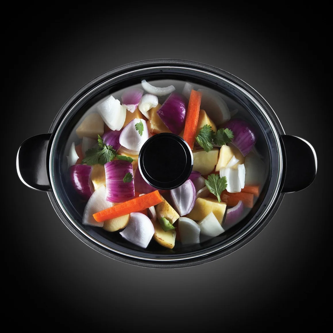 Russell Hobbs wolnowar, 3 ustawienia temperatury, pojemność 3,5l, wyjmowany garnek, funkcja utrzymania ciepła, stal nierdzewna, moc 160W, srebrny, Cook@Home Slowcooker 22740-56