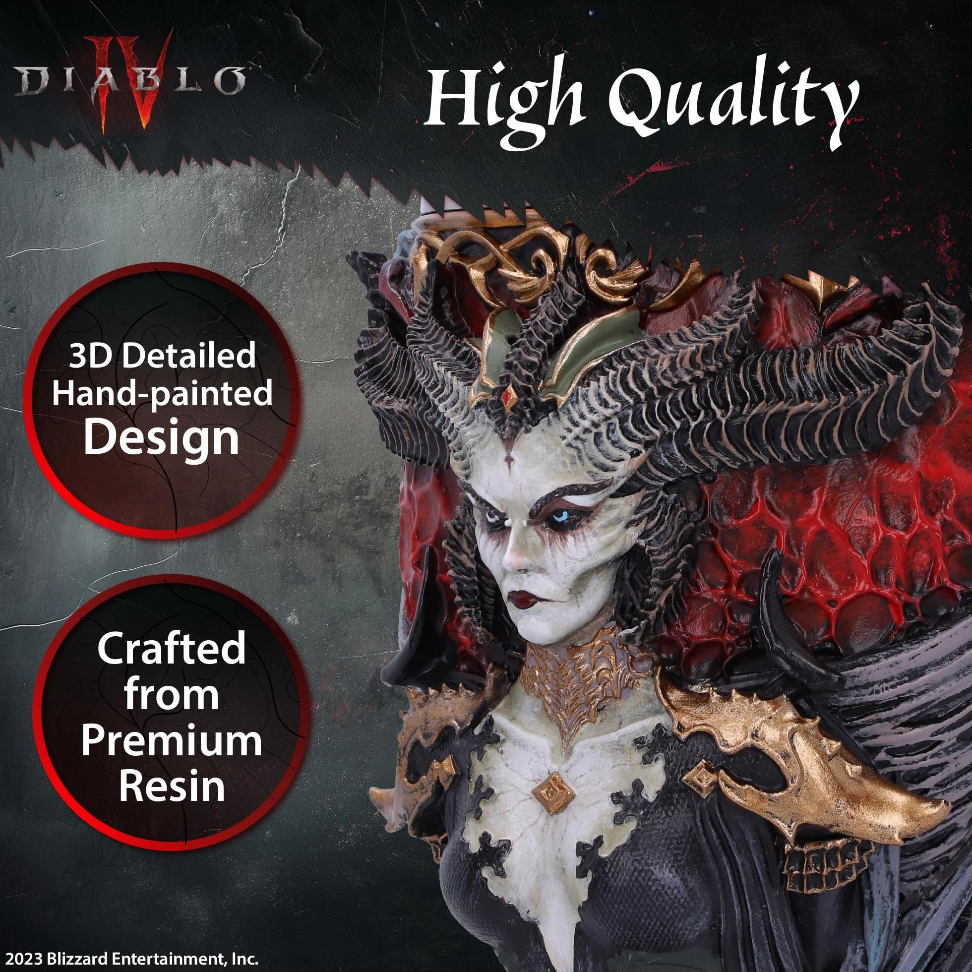 Nemesis Now B6442X3 Diablo IV Lilith Kielich 19,5 cm, czarny