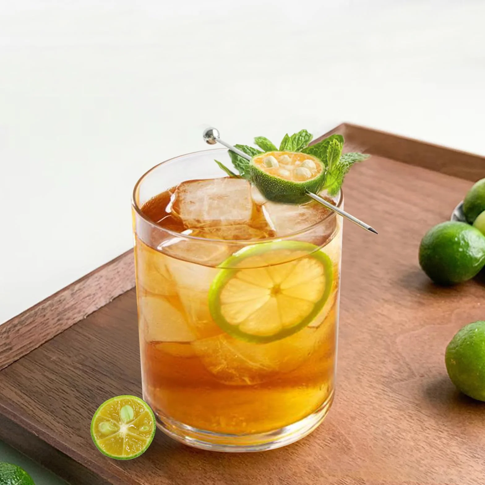 RLWY 350 ml nietłukące się szklanki do whisky, zestaw 6 sztuk, staromodne szkło, przezroczyste szklanki koktajlowe, kubki wielokrotnego użytku do burbona, nadają się do mycia w zmywarce, nie zawierają