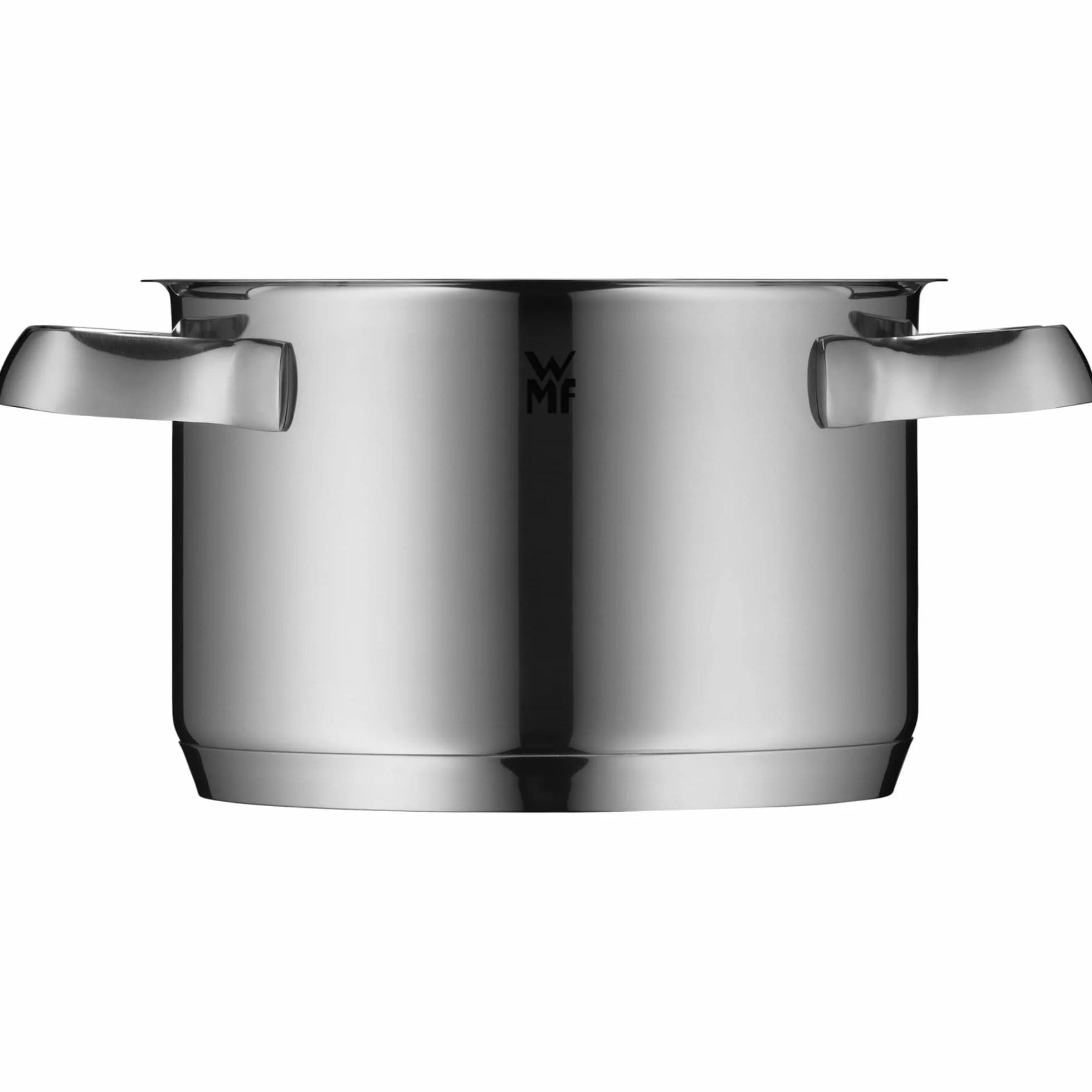 WMF Belmonte mały garnek 16 cm, mały garnek ze szklaną pokrywką, garnek do makaronu, garnek do mięsa indukcyjnego 1,9 l, polerowana stal nierdzewna Cromargan, niepowlekany