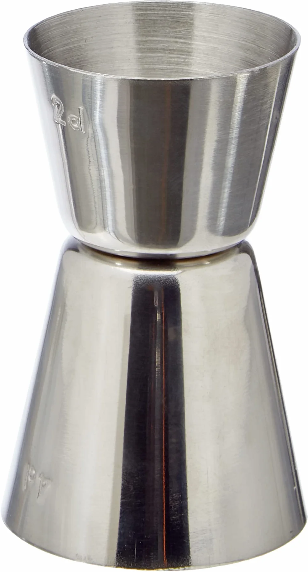 Metaltex Jigger 2-4 cl ze stali nierdzewnej srebrny 4,4 x 9,5 x 16 cm