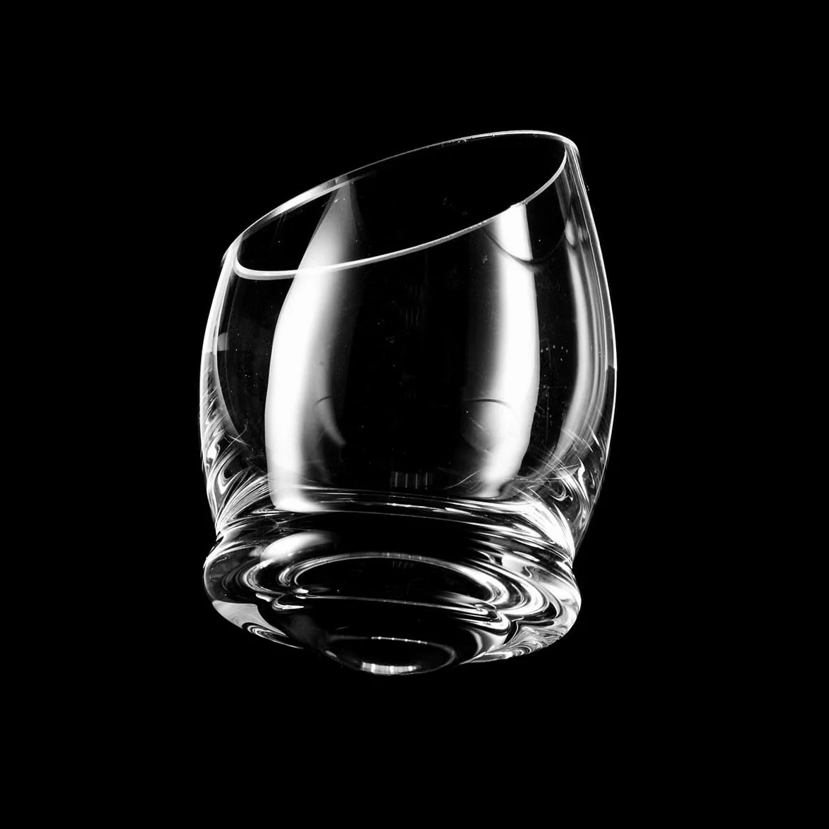 KROSNO Kieliszki do Wódki i Nalewek Roly-Poly, Komplet 6 x 40 ml | Szkło Kryształowe Bezołowiowe, bujająca forma, do nalewek, likierów i degustacji alkoholi, delikatne mycie ręczne