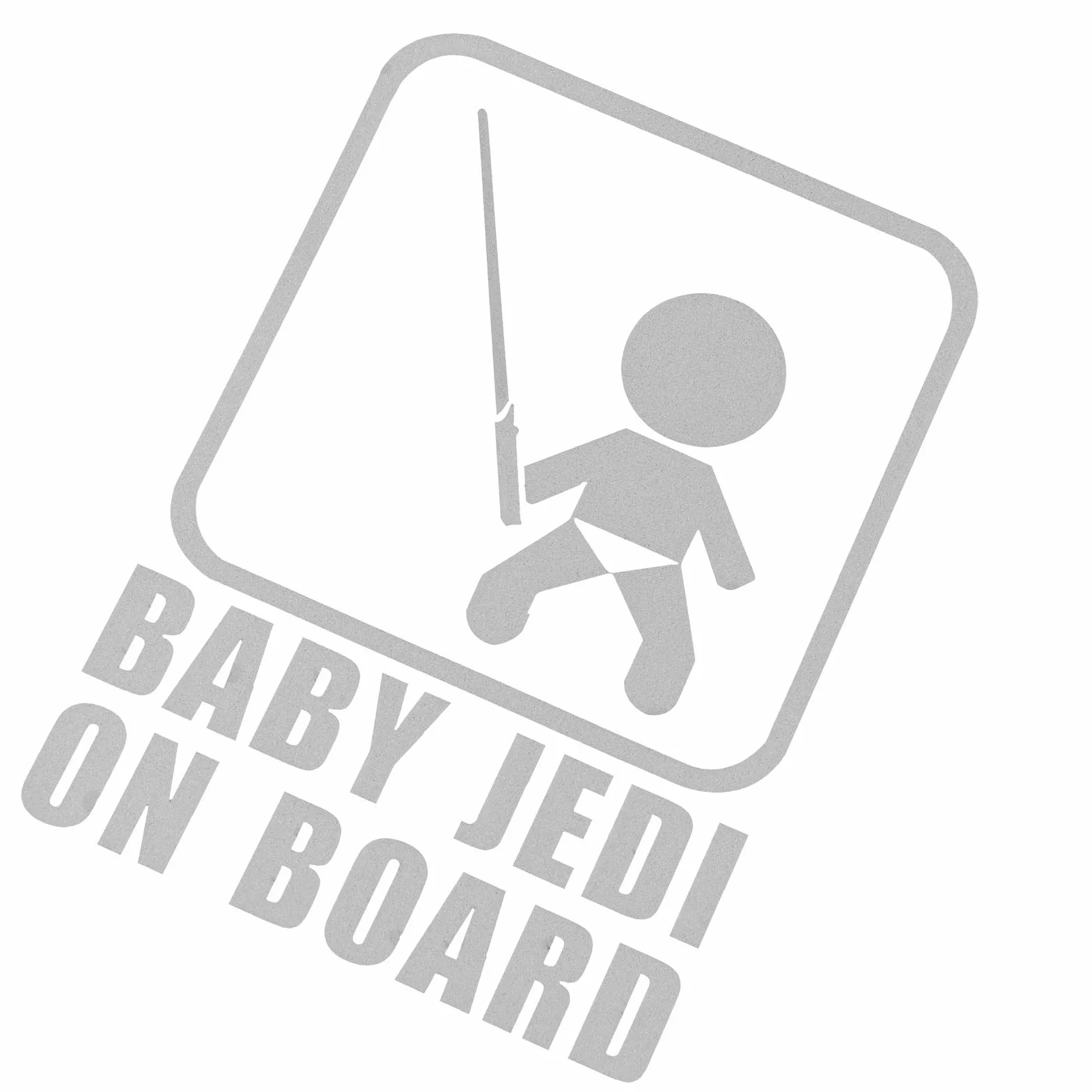2 szt. Baby on Board Naklejka samochodowa Starcraft Nowy Jedi Wzór Naklejka Znak bezpieczeństwa Słodkie Odblaskowe Ostrzeżenie Naklejka samochodowa Tylna Okno Winylowa Naklejka dla nowego rodzica i dziecka
