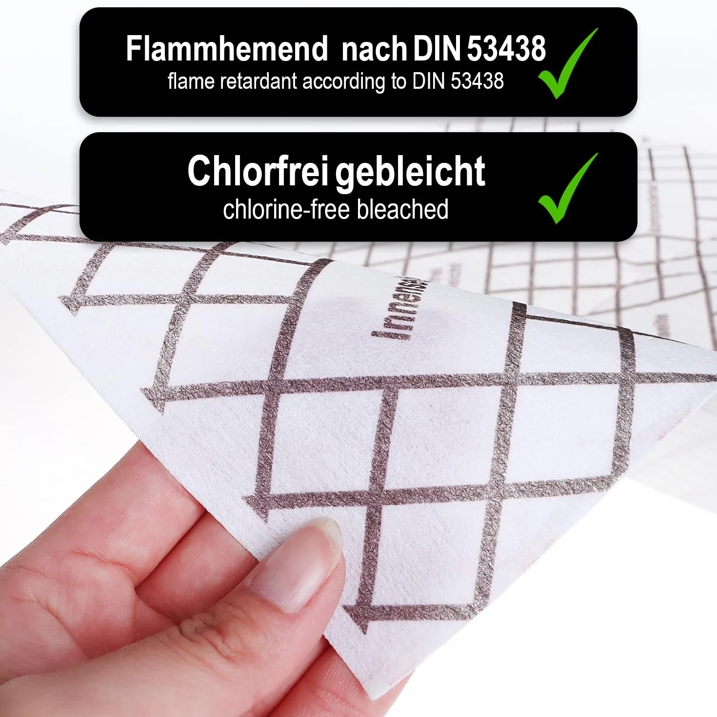 COM-FOUR® 2x filtry wyciagowe do okapów kuchennych o wysokiej wydajnosci filtrowania - filtr plaski 1 mm, nadajacy sie do krojenia ze wskaznikiem nasycenia - 57 x 47 cm (Ze wskaznikiem - 2 sztuki)