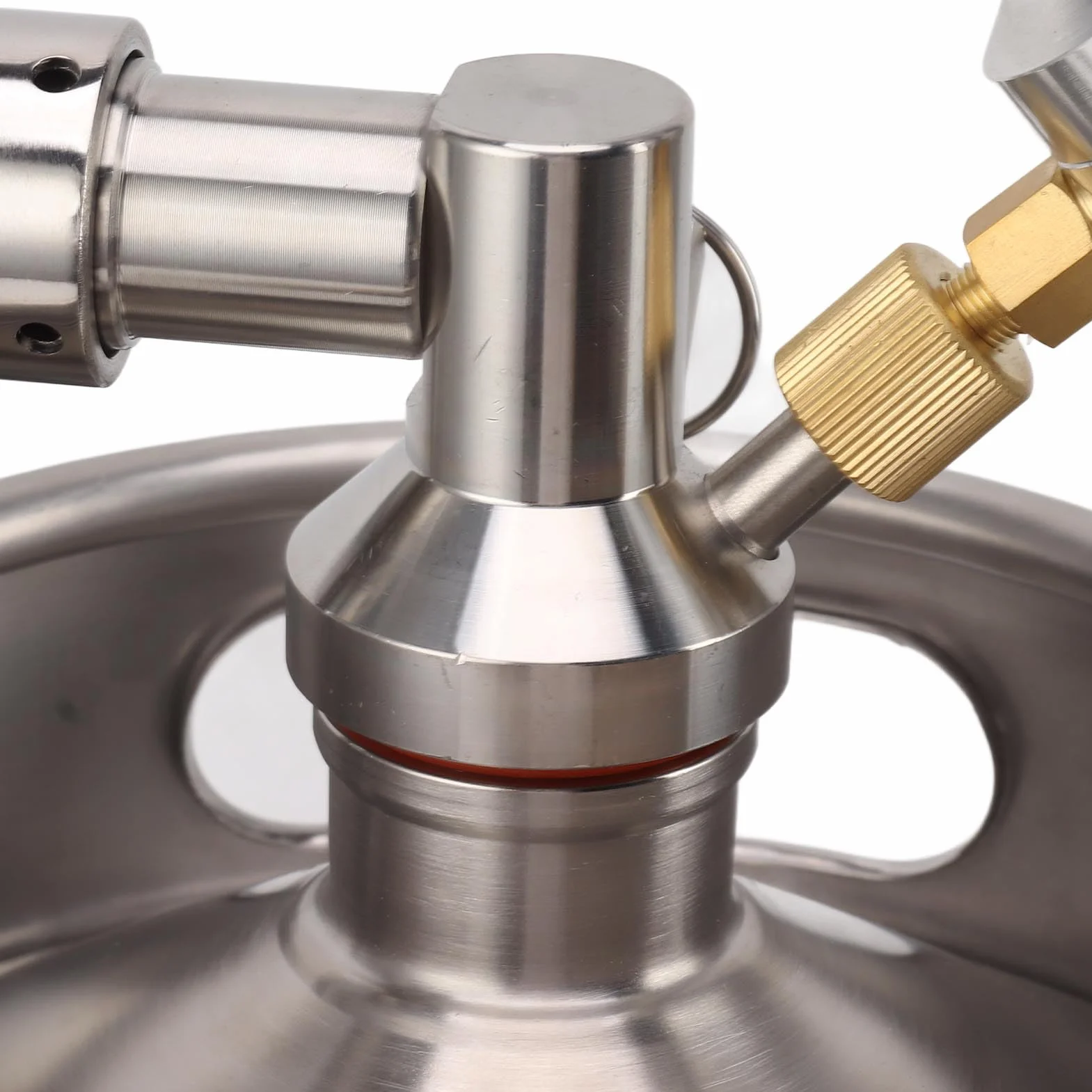 Mini beczka ze stali nierdzewnej 5L z kranem, ciśnieniowa mini beczka Growler Home Keg Kit System z regulowanym kranem Wskaźnik 150PSI do piwa domowego i piwa z beczki