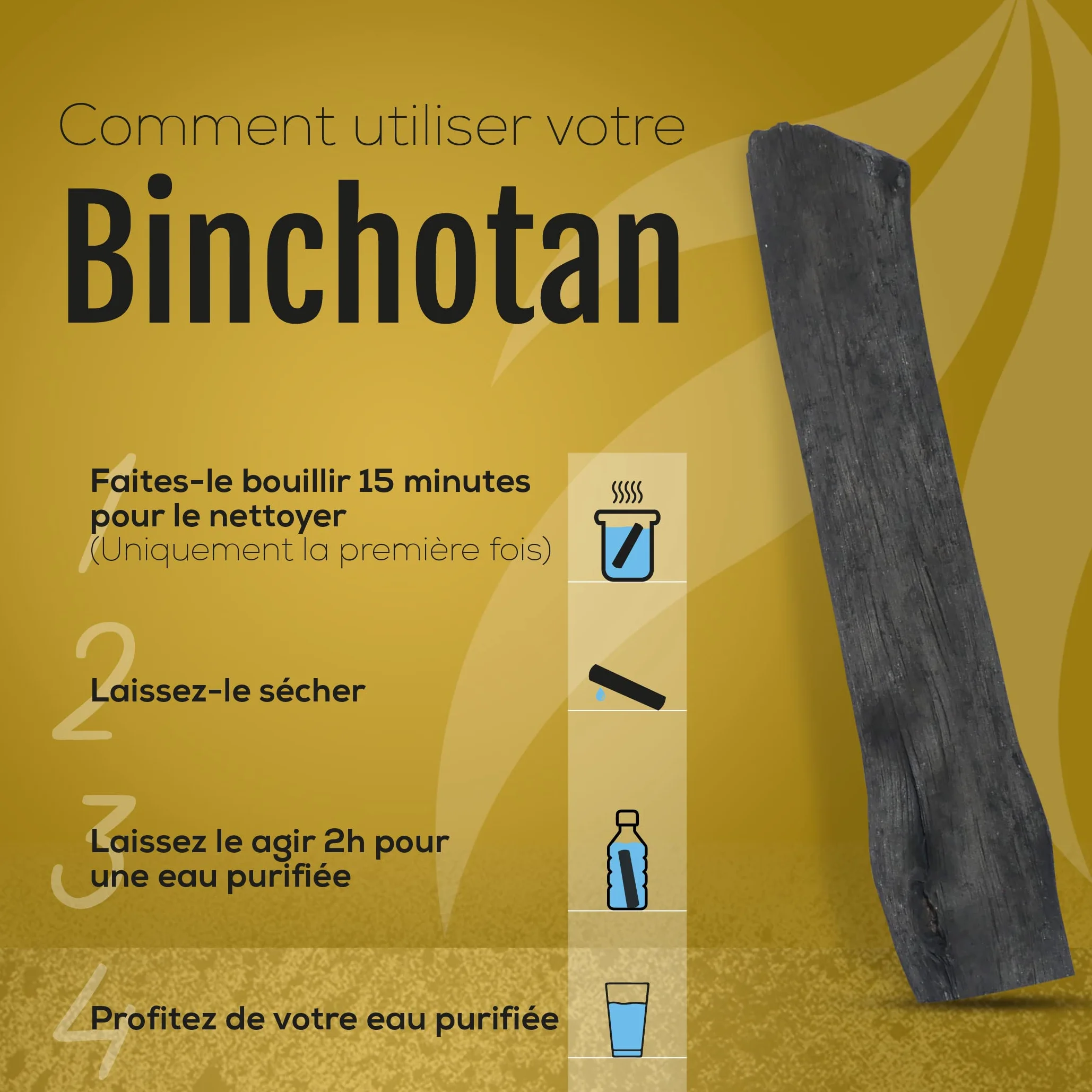 Binchotan Węgiel Aktywny Woda - Bio Węgiel Węglowy Naturalny Oczyszczacz Wody x 6 - Każdy Baton filtruje około 1,5 l - Węgiel dębowy Wakayama Prawda - Idealny do filtrowania wody do karafki