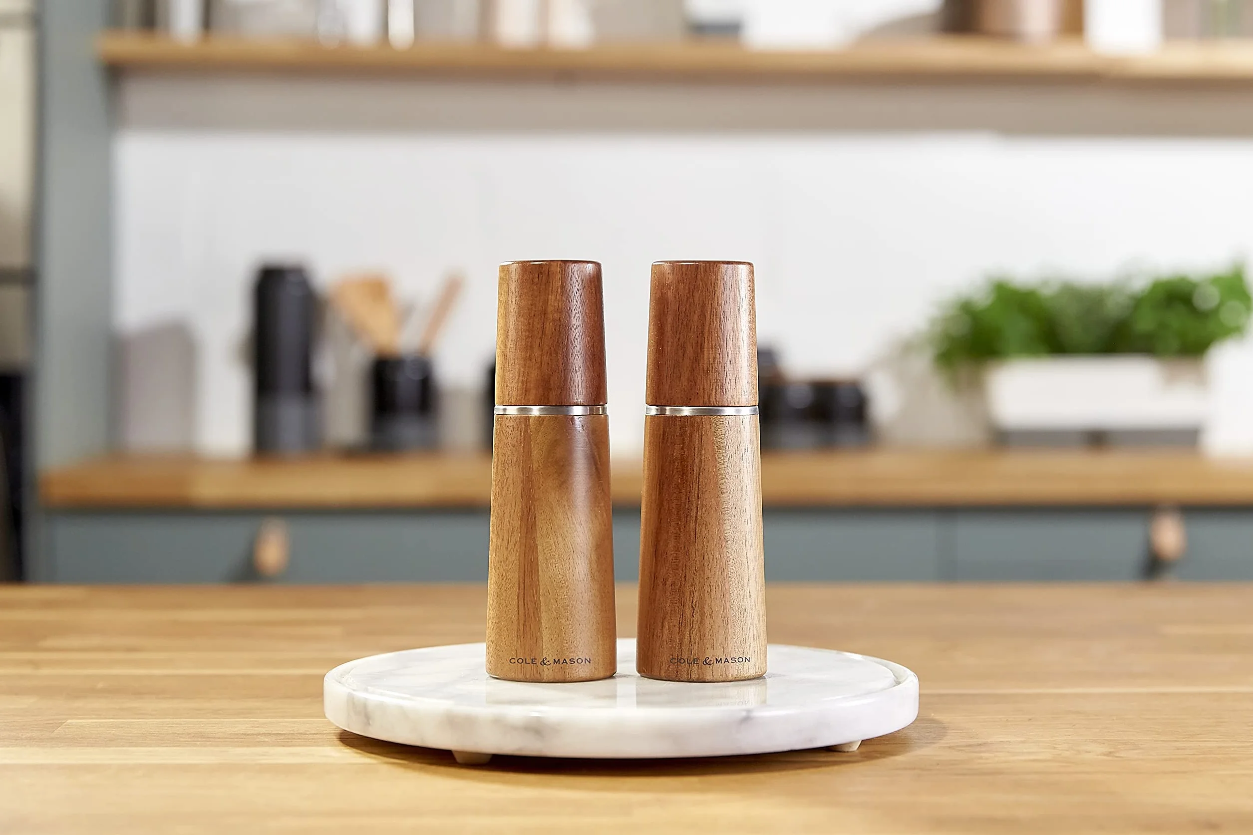 Cole & Mason Marlow zestaw młynków do soli i pieprzu akacjowego 185 mm