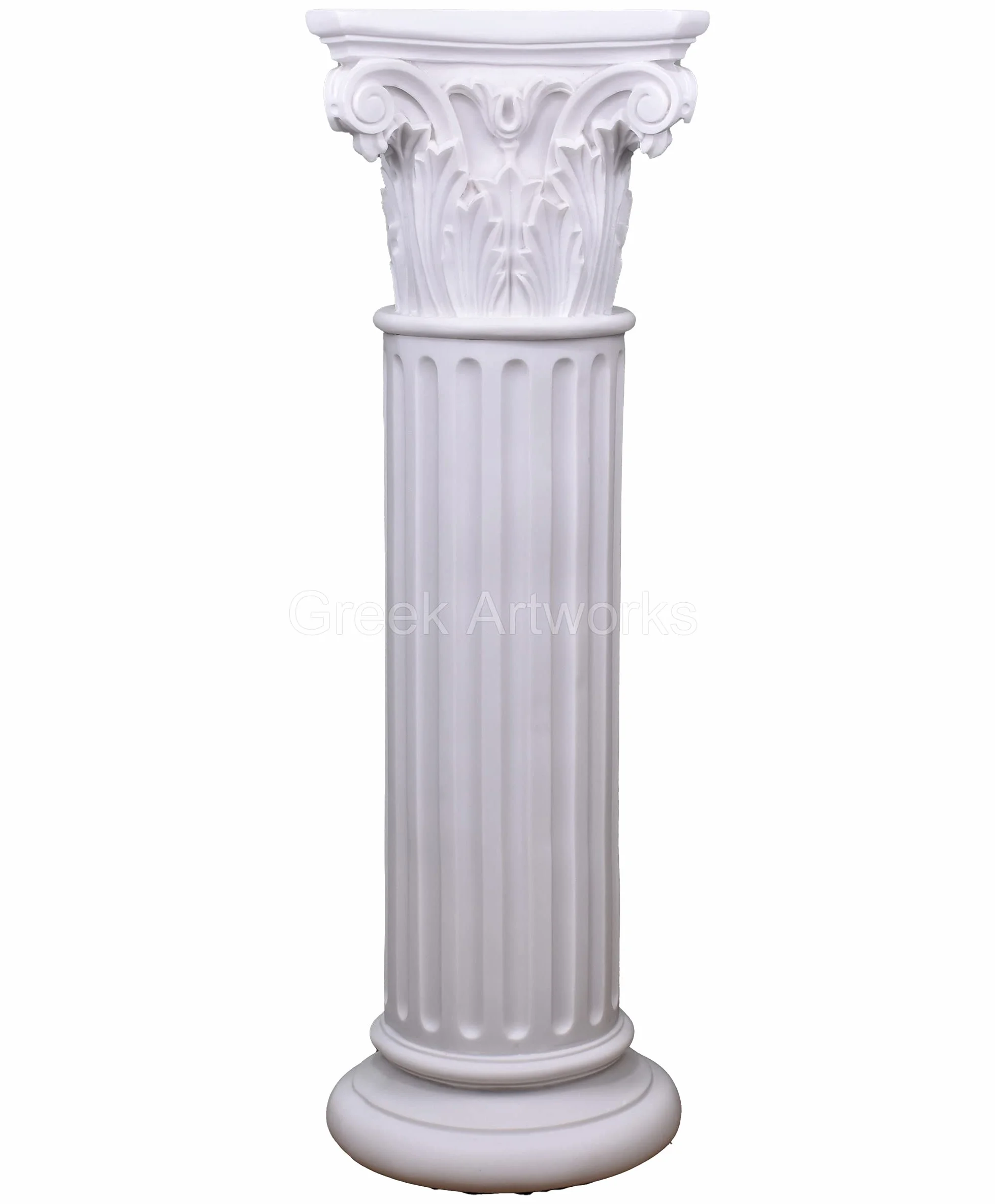 Kolumna kolumna z korynckim zamówieniem Stolica Starożytna Grecka Architektura Rzymska 80 cm