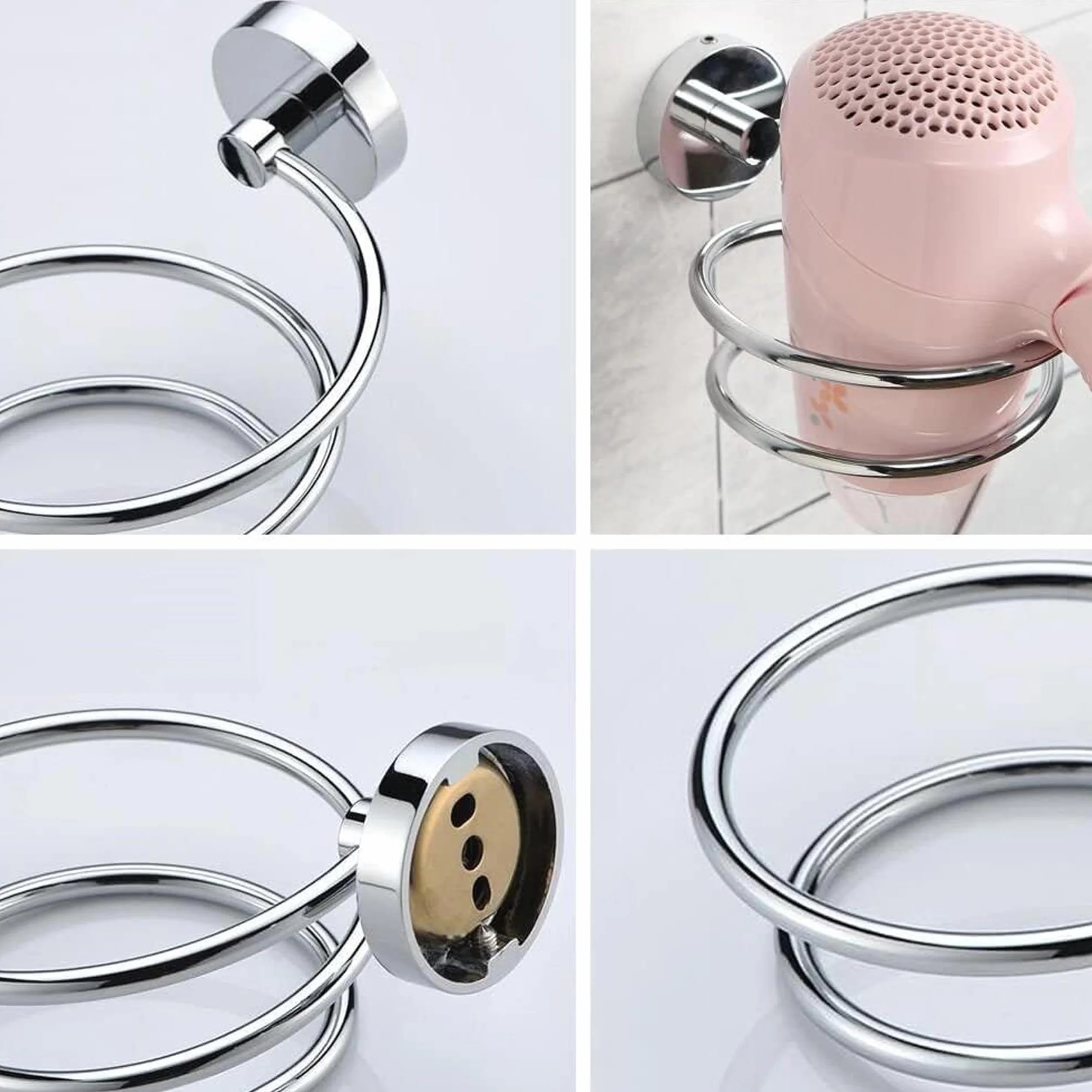 IPEA Uchwyt na dozownik naklejki ścienne - bez wiercenia - nowoczesny design - elegancki uchwyt na butelkę na mydło w płynie do przyklejania w łazience, pod prysznicem, kuchnią, domem