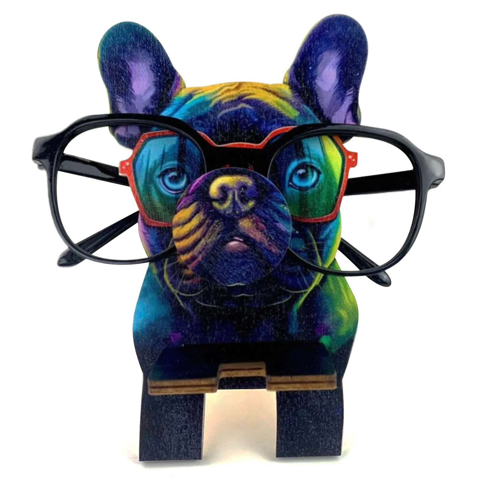 Drewniany stojak na okulary, drewniany stojak na okulary 3D, uchwyt na okulary dla szczeniaka, stojak na okulary przeciwsłoneczne, prezent, dekoracja biurka, uchwyt na okulary dla mężczyzn