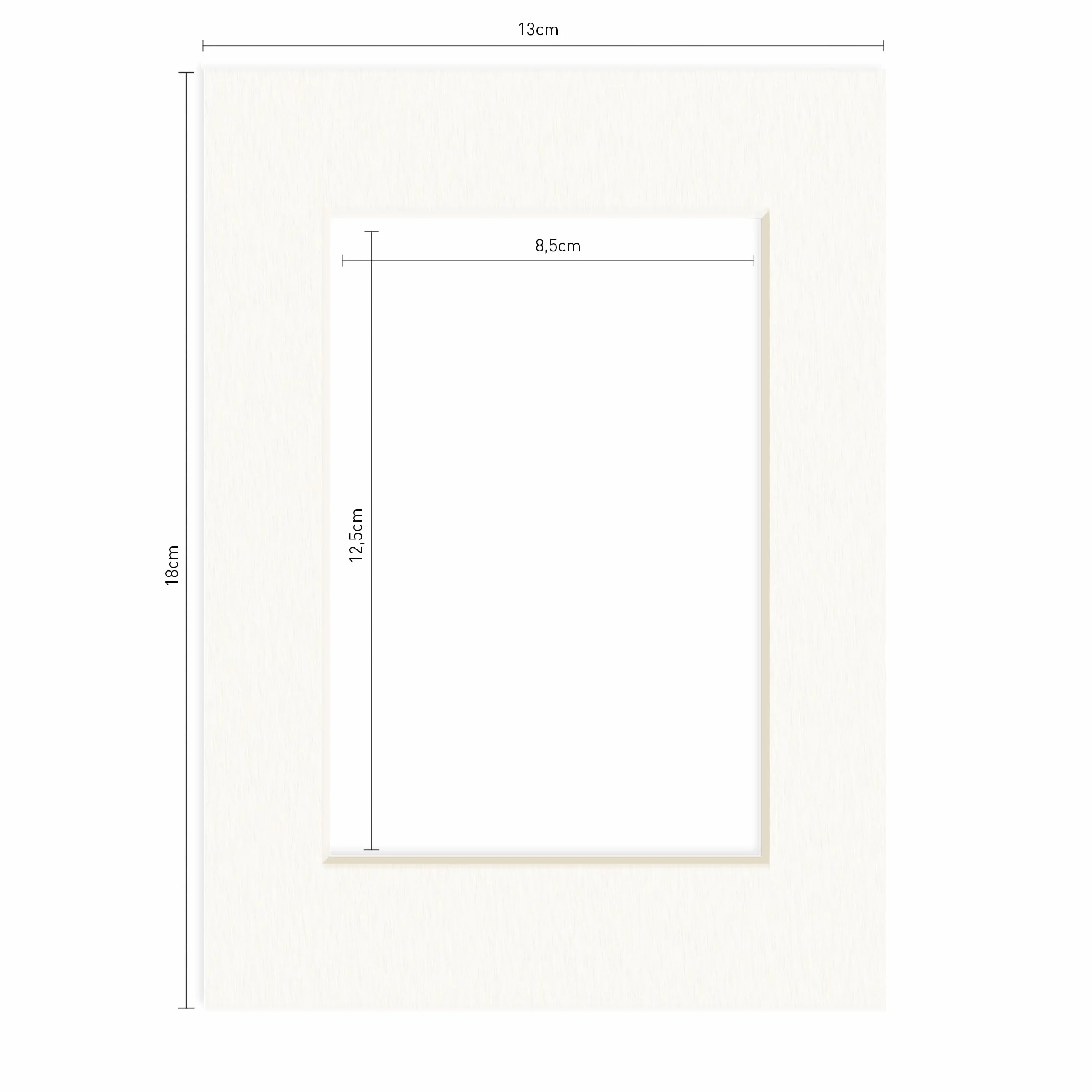 DEHA Design Uchwyt 13x18 cm do zdjęć w rozmiarze 9x13 cm, kość słoniowa, zestaw 5 sztuk