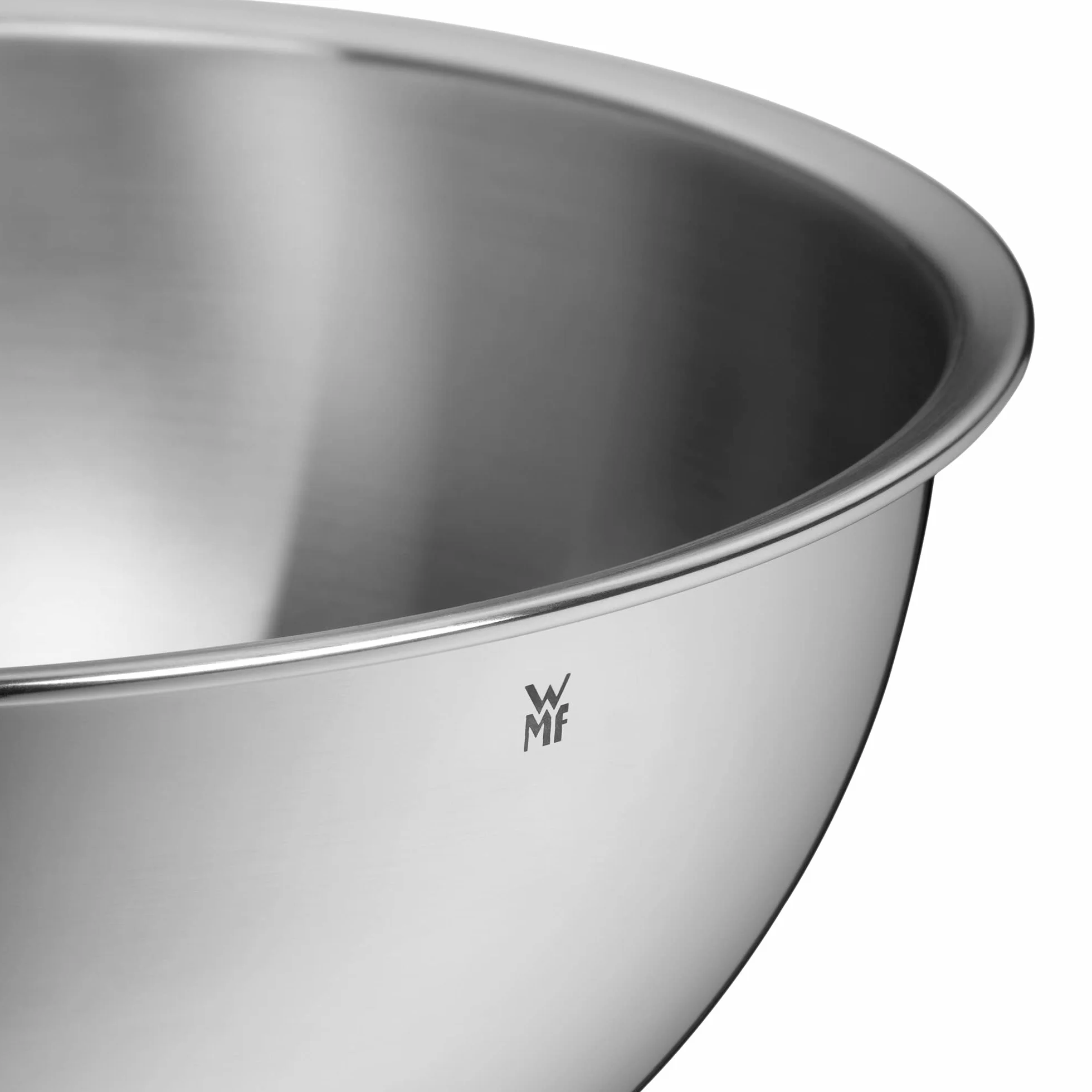 Wmf Gourmet Zestaw Misek Kuchennych, Srebrny, 4 sztuki & WMF Taverno 3-częściowy zestaw salaterek, szklane sztućce do sałatek, polerowana stal nierdzewna Cromargan, można myć w zmywarce