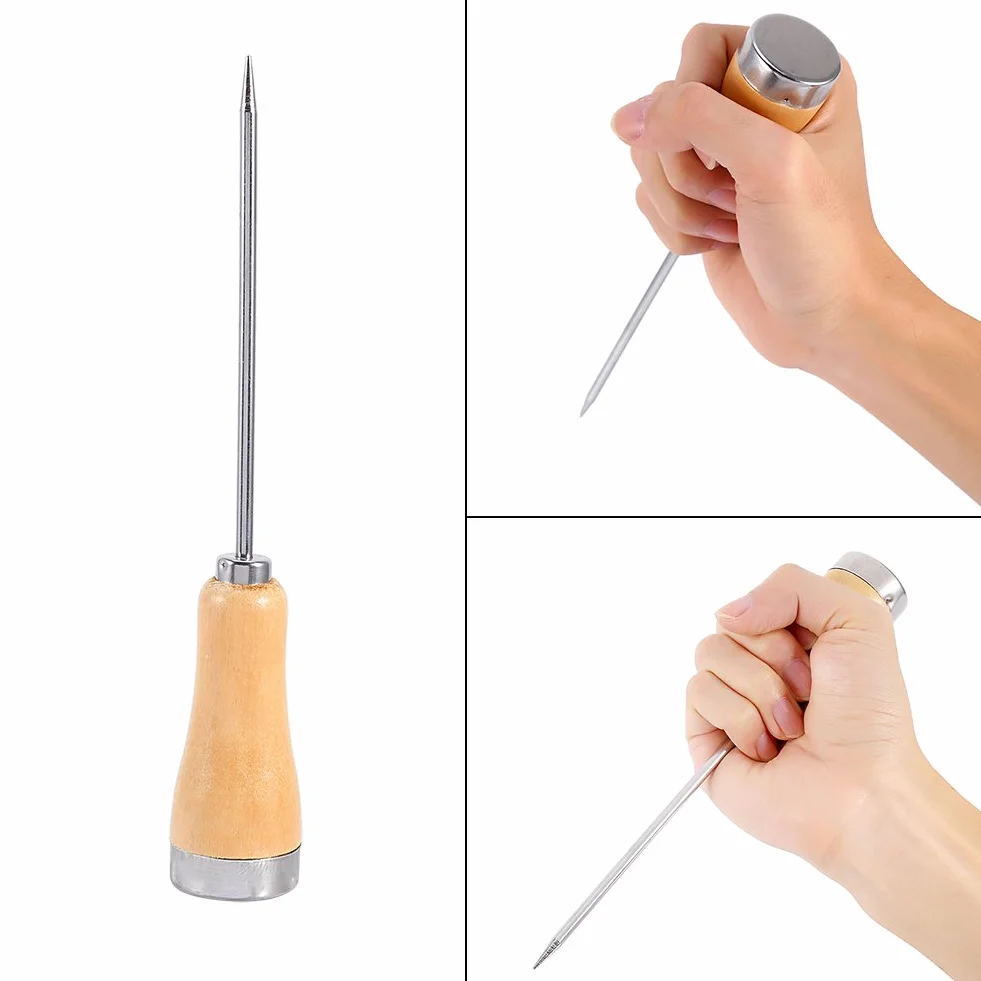 Stożek lodowy z drewnianą rączką, Ice Pick Ice Breaking dla Kitchen Bar Ice
