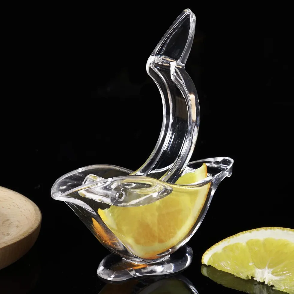 Ręczna wyciskarka do cytryn akrylowa przenośna sokowirówka do pomarańczy limonki granatu 2 sztuki