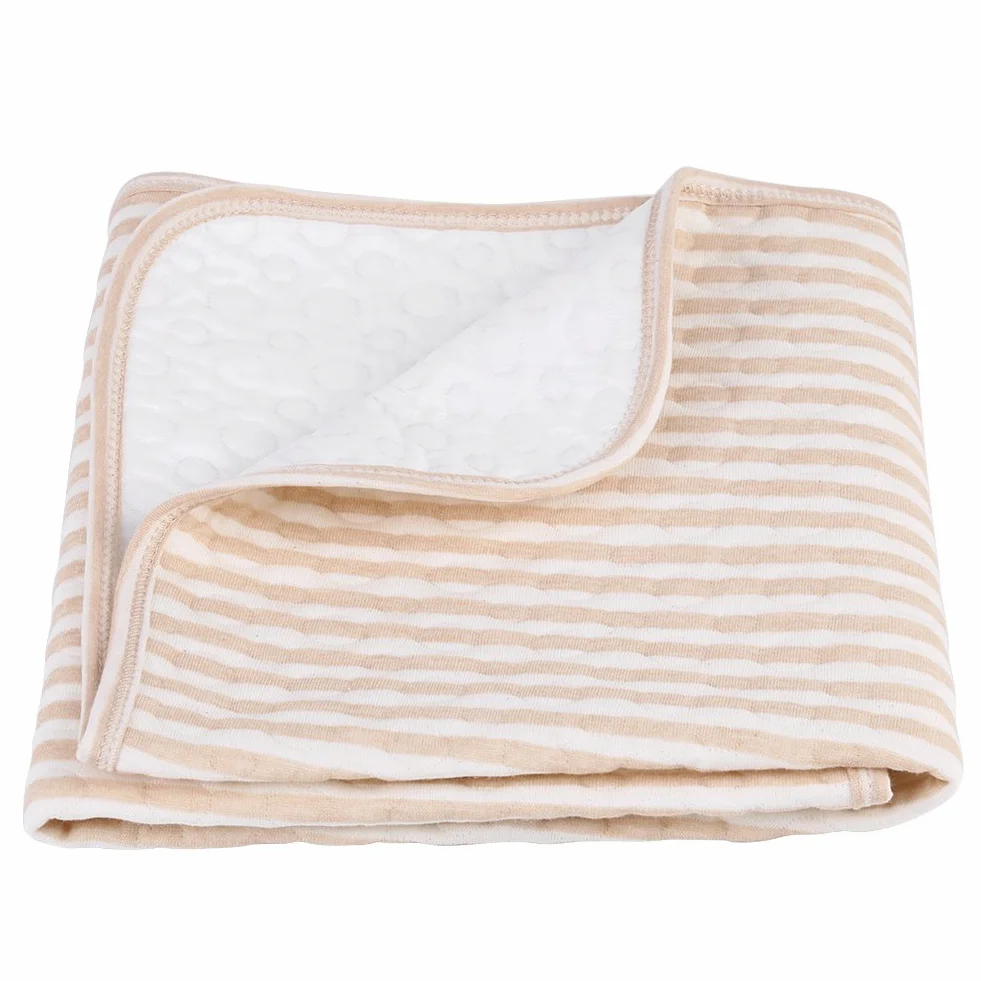 Organiczna bawełniana mata do przewijania dla niemowląt Mata ochronna Mata do moczu Pieluchy Materac do wózka Łóżko dziecięce (M-50 * 70cm)