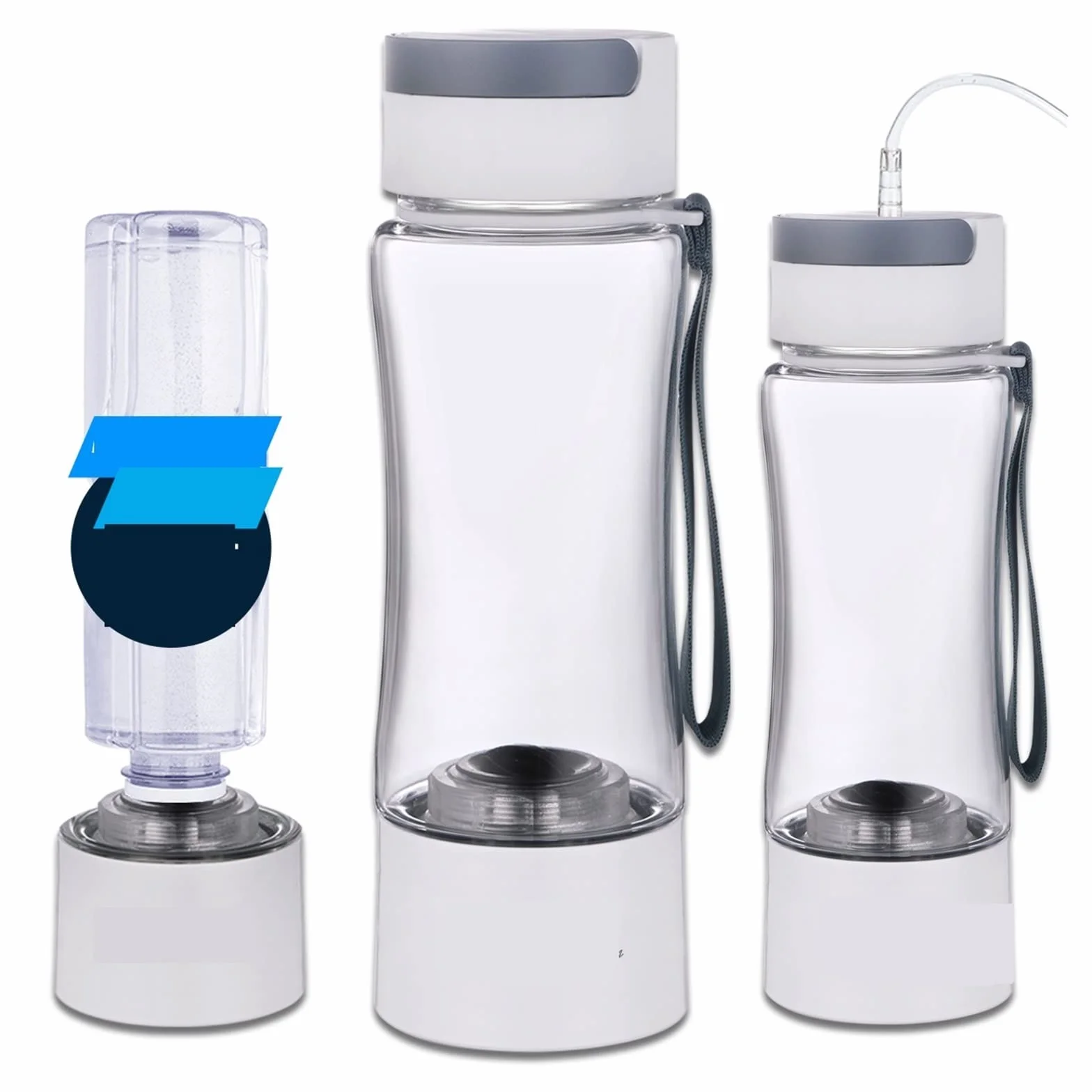 Filtry odwróconej osmozy Butelka z generatorem wody bogatej w wodór - SPE PEM Dual Chamber Maker - urządzenie do inhalacji H2 do domowej kuchni pod zlewem(Tritan Cupbody)