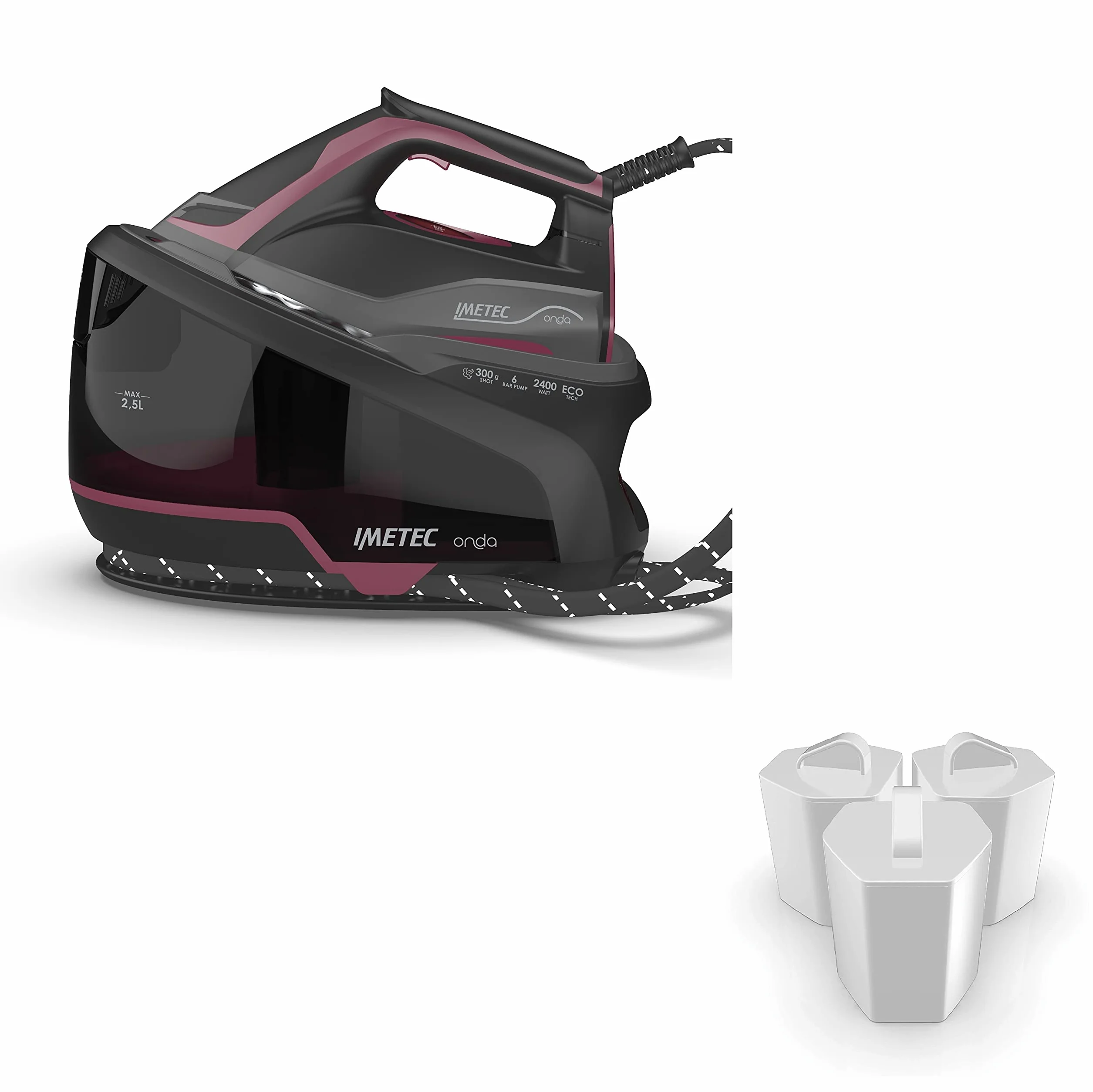 Imetec Zerocalc KF1 100 zestaw 3 filtrów do usuwania kamienia do żelazka Imetec Zerocalc Pro Ceramic Ps2 2400, Ps2 2000, Ps2 2200