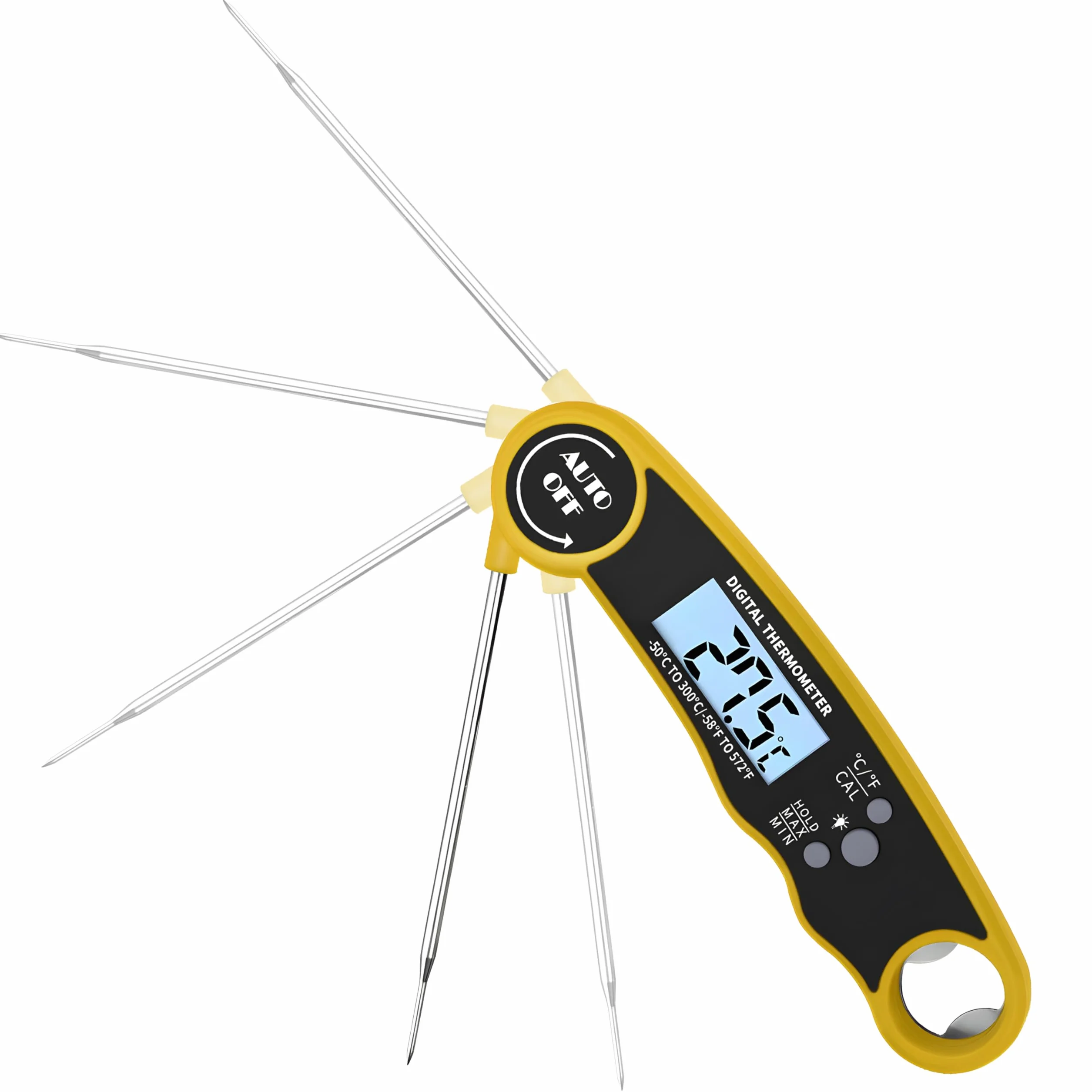 Retoo Termometr do mięsa, termometr do grilla, termometr do smażenia, termometr kuchenny, termometr cyfrowy, natychmiastowy odczyt, ekran LCD 3s, automatyczne wyłączanie, termometr do piekarnika, do