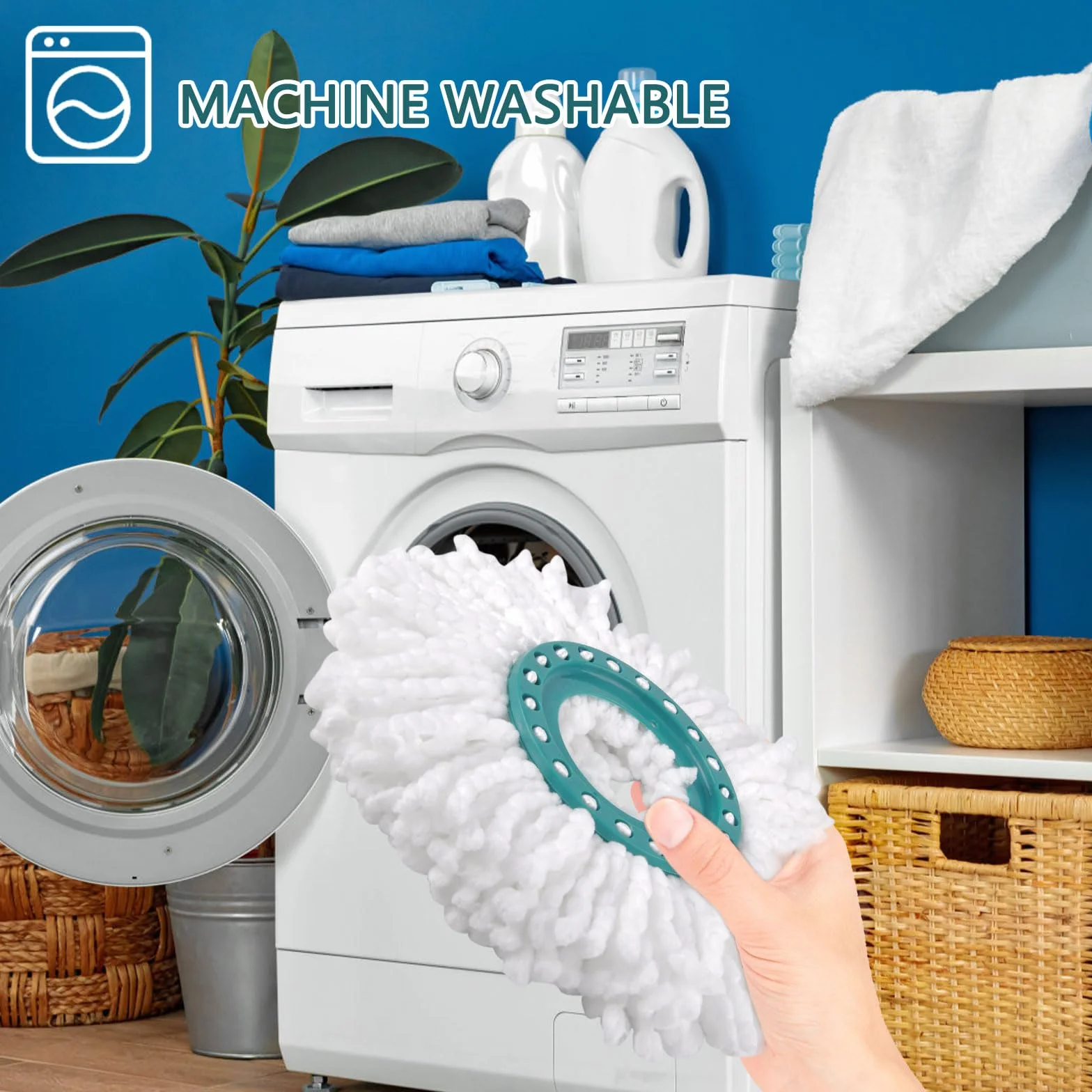 Kompatybilny z Leifheitnakładka zamienna do mopa podłogowego Kompatybilny z LeifheitKompatybilny z LeifheitClean Twist nakładka na mop do mopa Kompatybilny z LeifheitEasy Clean Clean