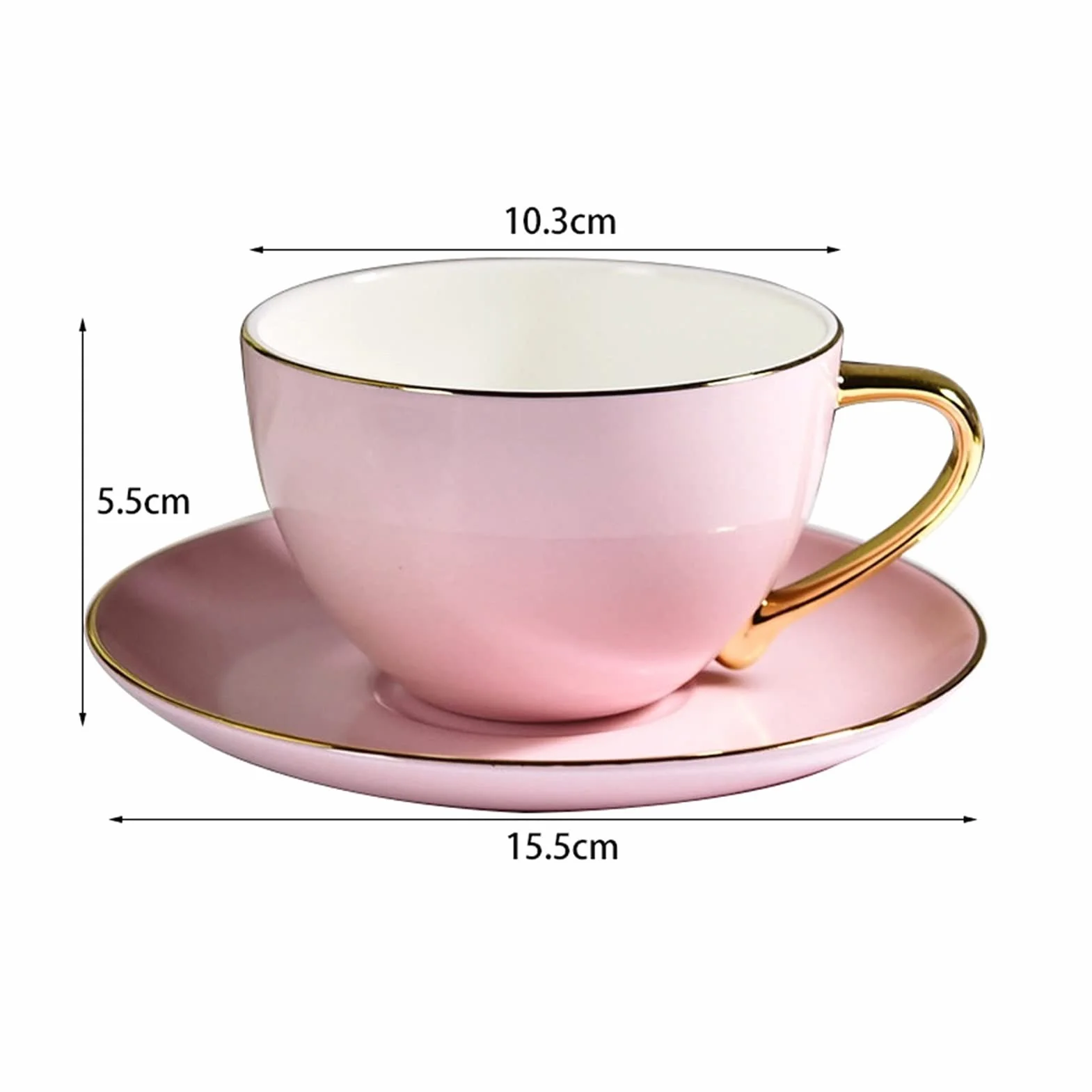 Ceramiczne Filiżanki Do Kawy I Herbaty Ze Spodkiem Zestaw Porcelany Kostnej Współczesne Kubki Filiżanki Do Espresso Wysokiej Klasy Zestaw Kubków Do Kawy I Spodków