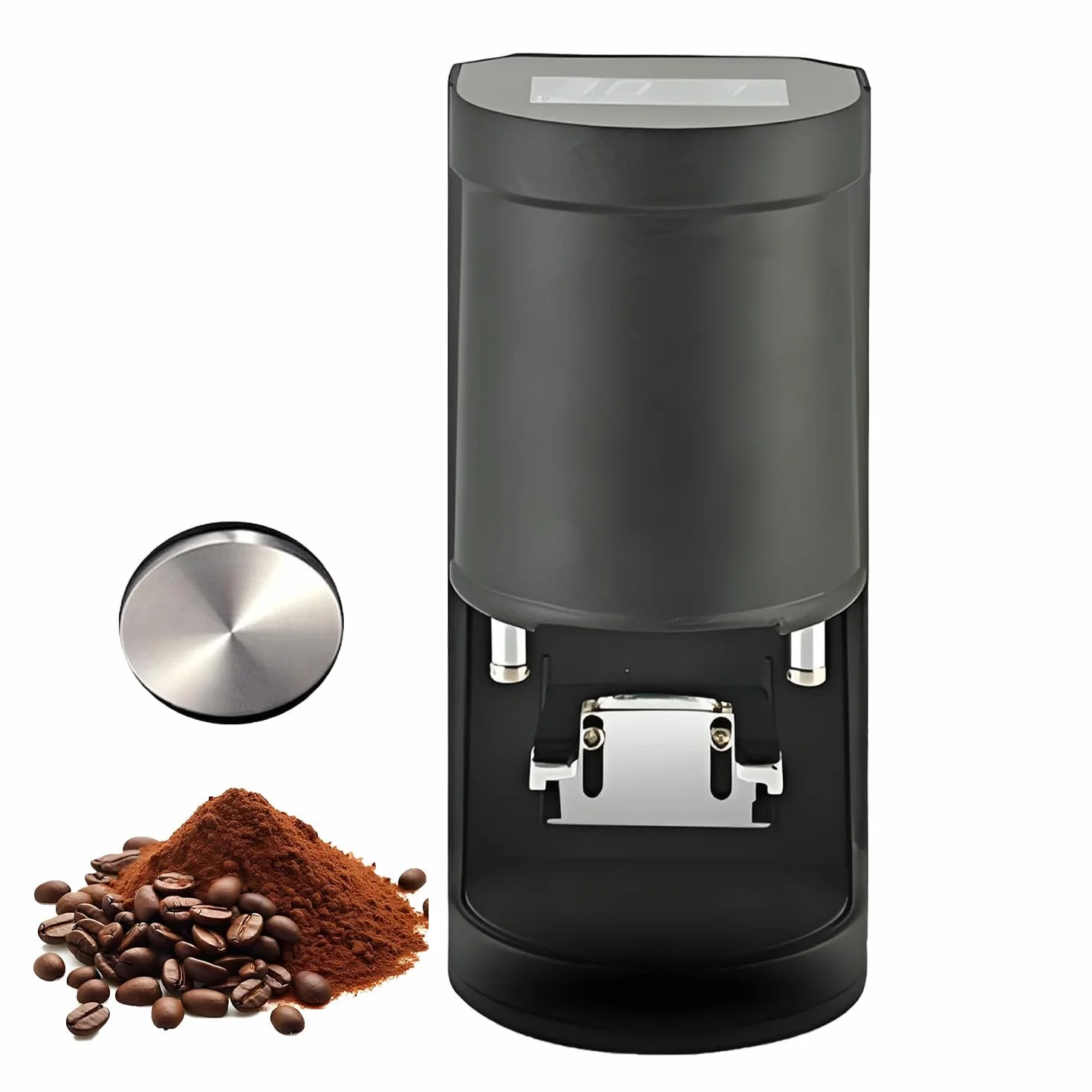Profesjonalna prasa do kawy mielonej, automatyczny ubijak do espresso 58 mm, 1-3 cykle ubijania, ciśnienie 5-30 kg, stal nierdzewna, do kawiarni i użytku domowego Black-Flat