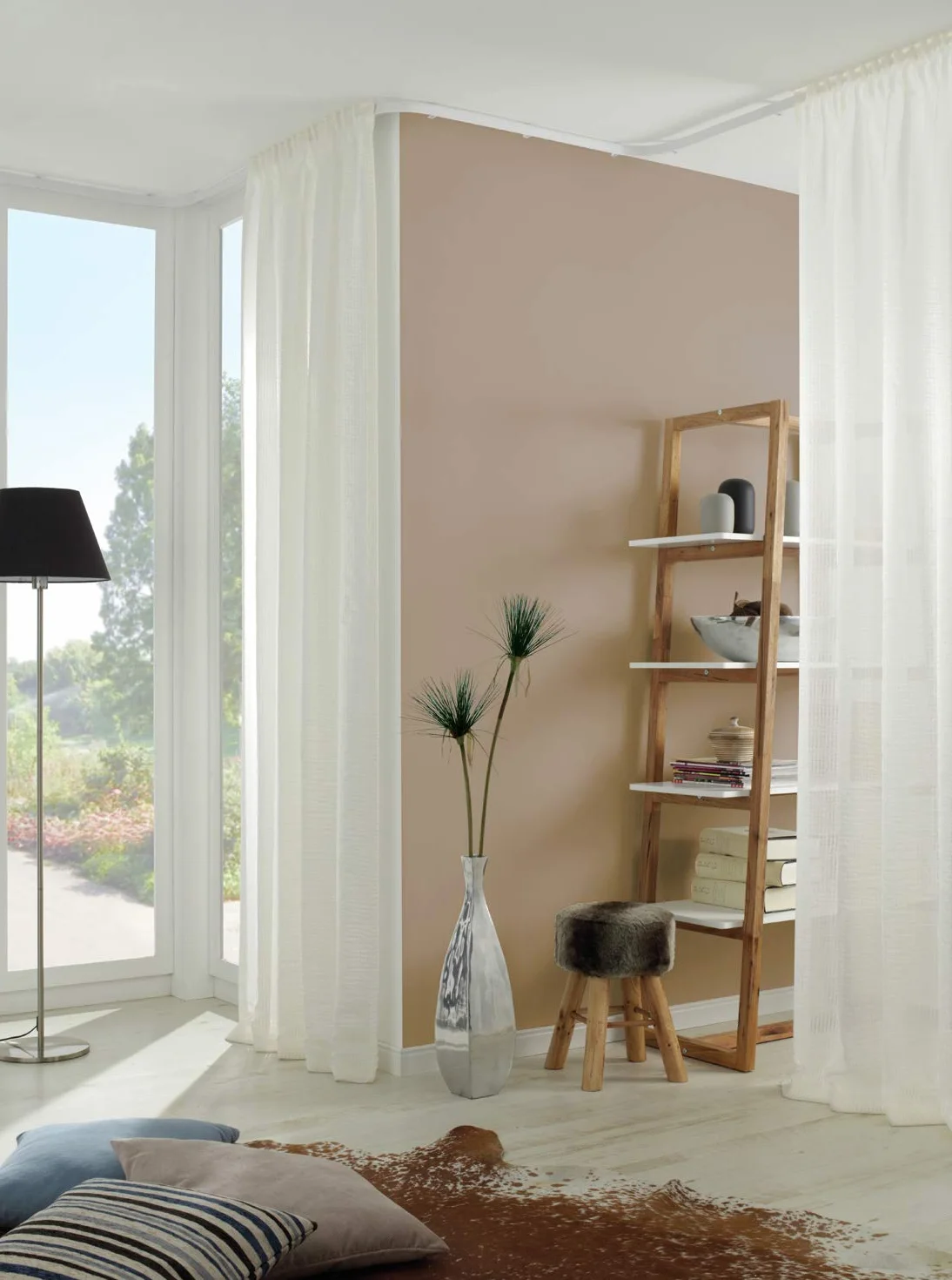 GARDINIA Karnisz do zasłon Flexline biały 350 cm