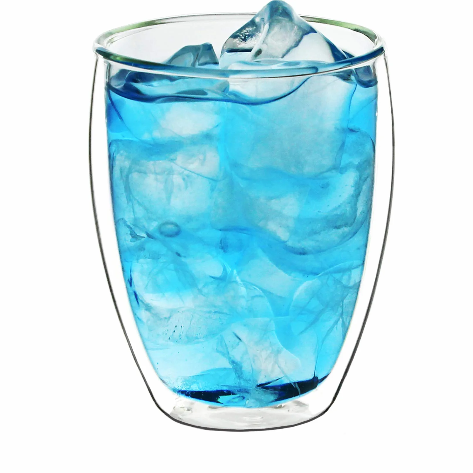 Creano Szklanki termiczne z podwójnymi ściankami, 250 ml, zestaw 12 sztuk, duże szklanki z podwójnymi ściankami, ze szkła borokrzemowego, szklanki do kawy, szklanki do herbaty, latte macchiato