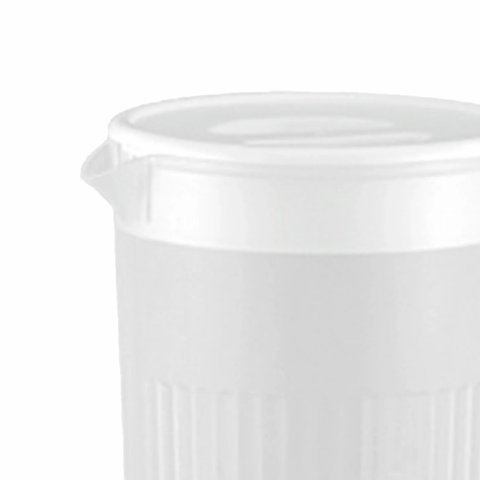 Plastikowy Dzbanek o Dużej Pojemności z pokrywką, 2,7-litrowy Dzbanek na Zimne Mleko i Mrożona Herbata Prosty Modny Dzbanek na wodę do Codziennego Picia w Domu (Biały)