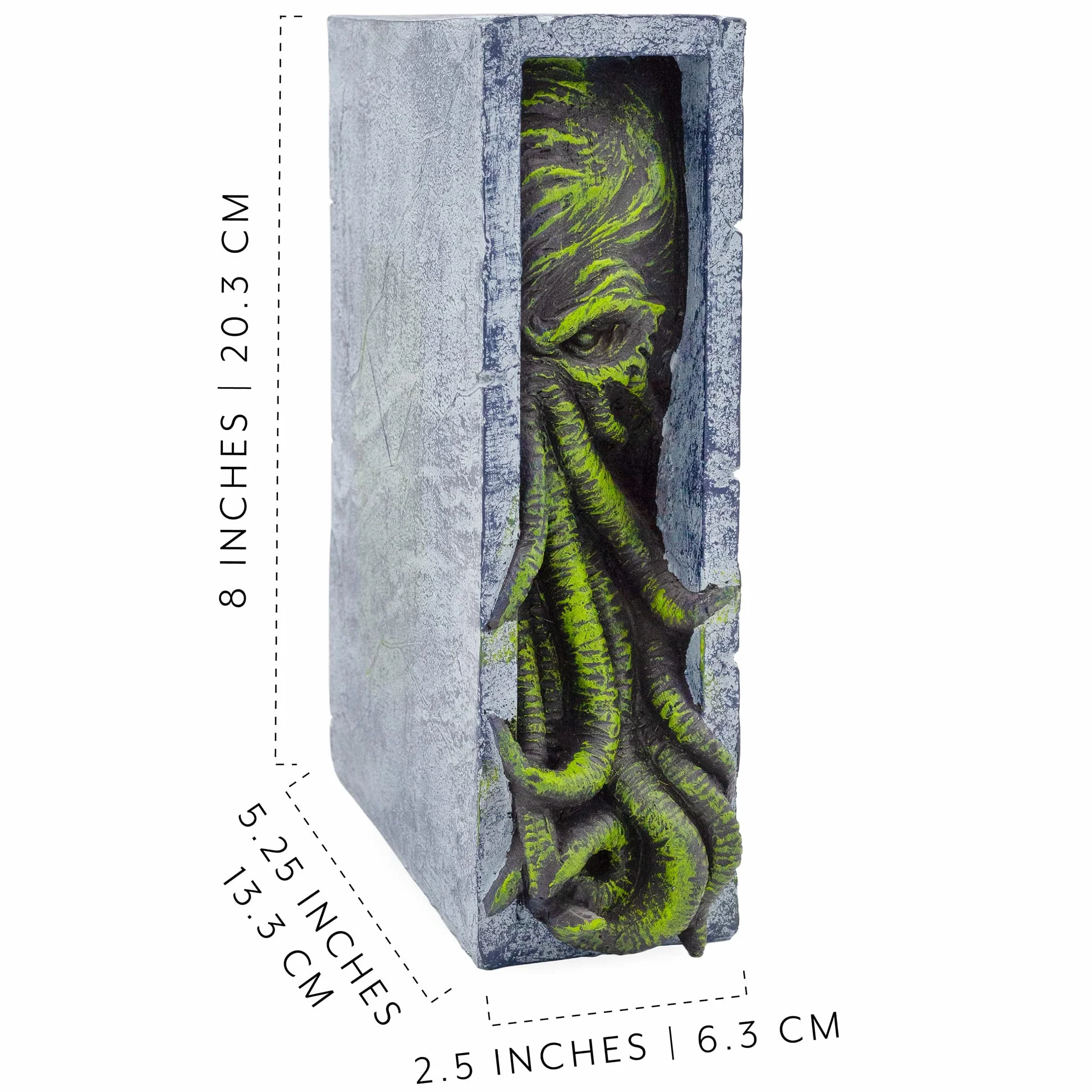 Toy Vault Cthulhu wkładka do regału, żywica podpórka podglądająca statuetka potwora Cthulhu