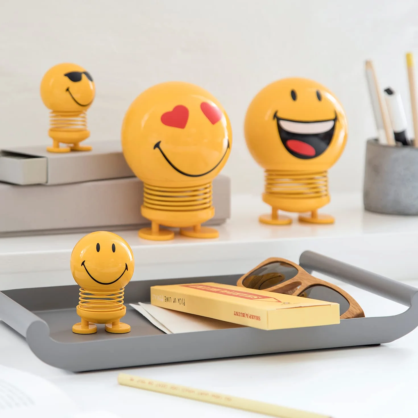 Hoptimist Smiley Hoptimist 4,5 x 5,6 x 6,6 cm S Yellow
