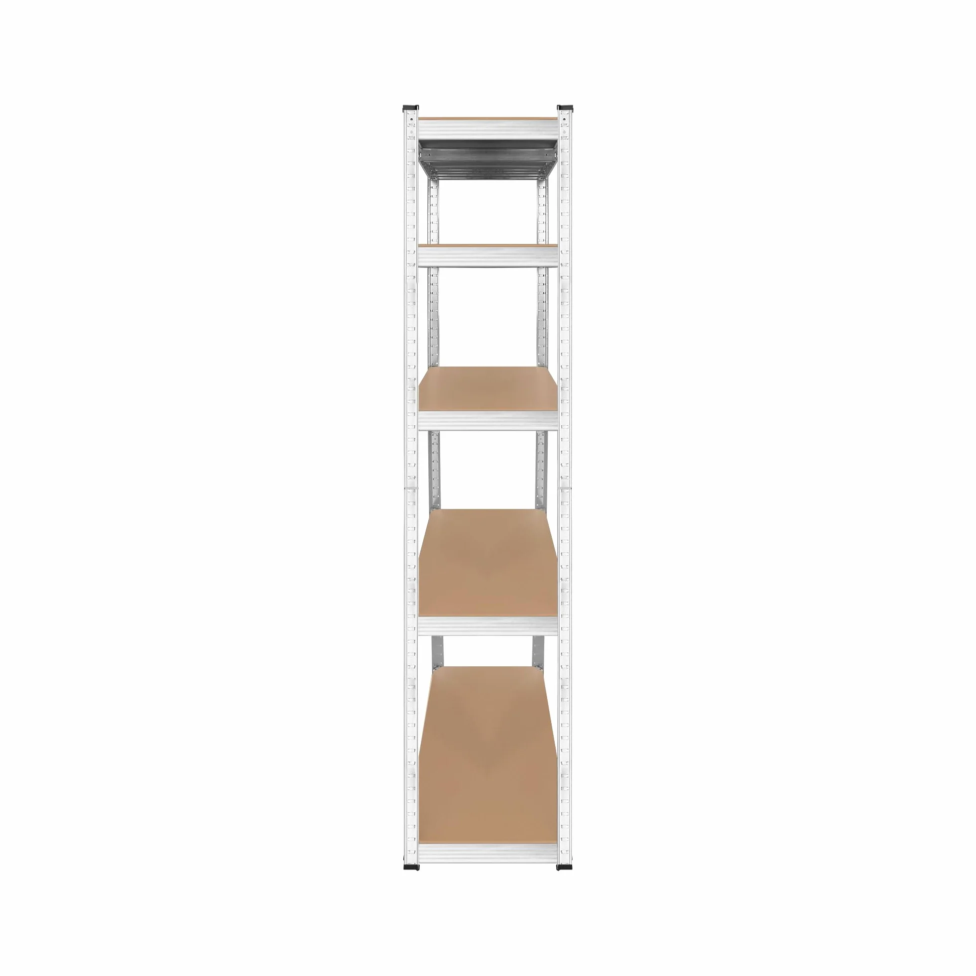 Rebel Regał Metalowy Magazynowy Garażowy 5 Półek 180x90x40 Srebrny RB-1256