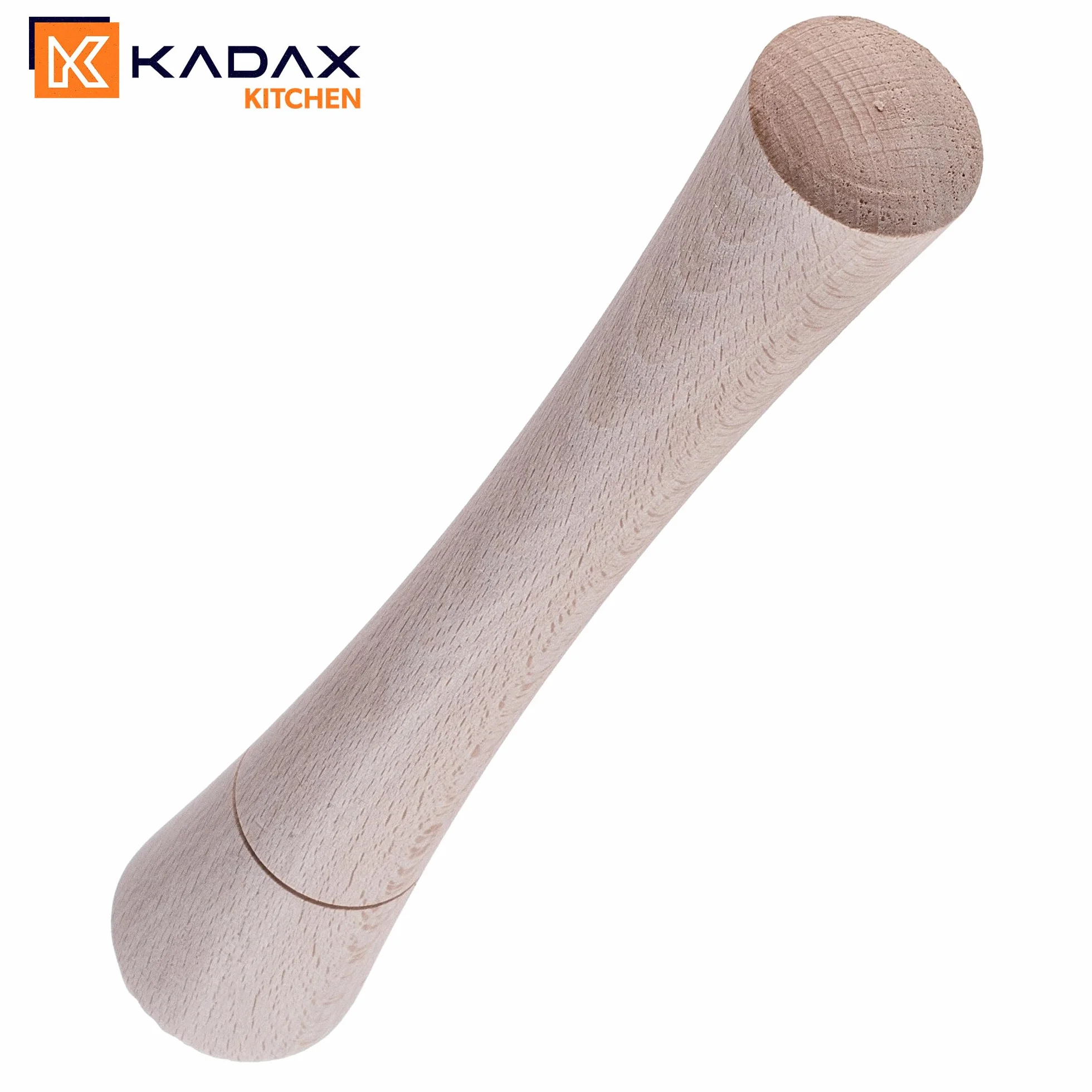 KADAX Drewniany ubijak do kapusty 24 x 4 cm do kiszenia kapusty i kimchi ułatwia ubijanie w słoju, nie reaguje z solanką