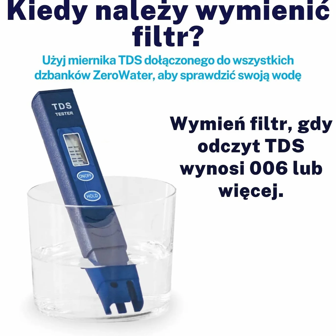 ZeroWater 5-stopniowy dzbanek filtrujący do wody 1,7 l, certyfikat IAPMO w celu zmniejszenia PFOA/PFOS, fluoru, ołowiu i innych metali ciężkich - 0 TDS, bez BPA, miernik TDS w zestawie