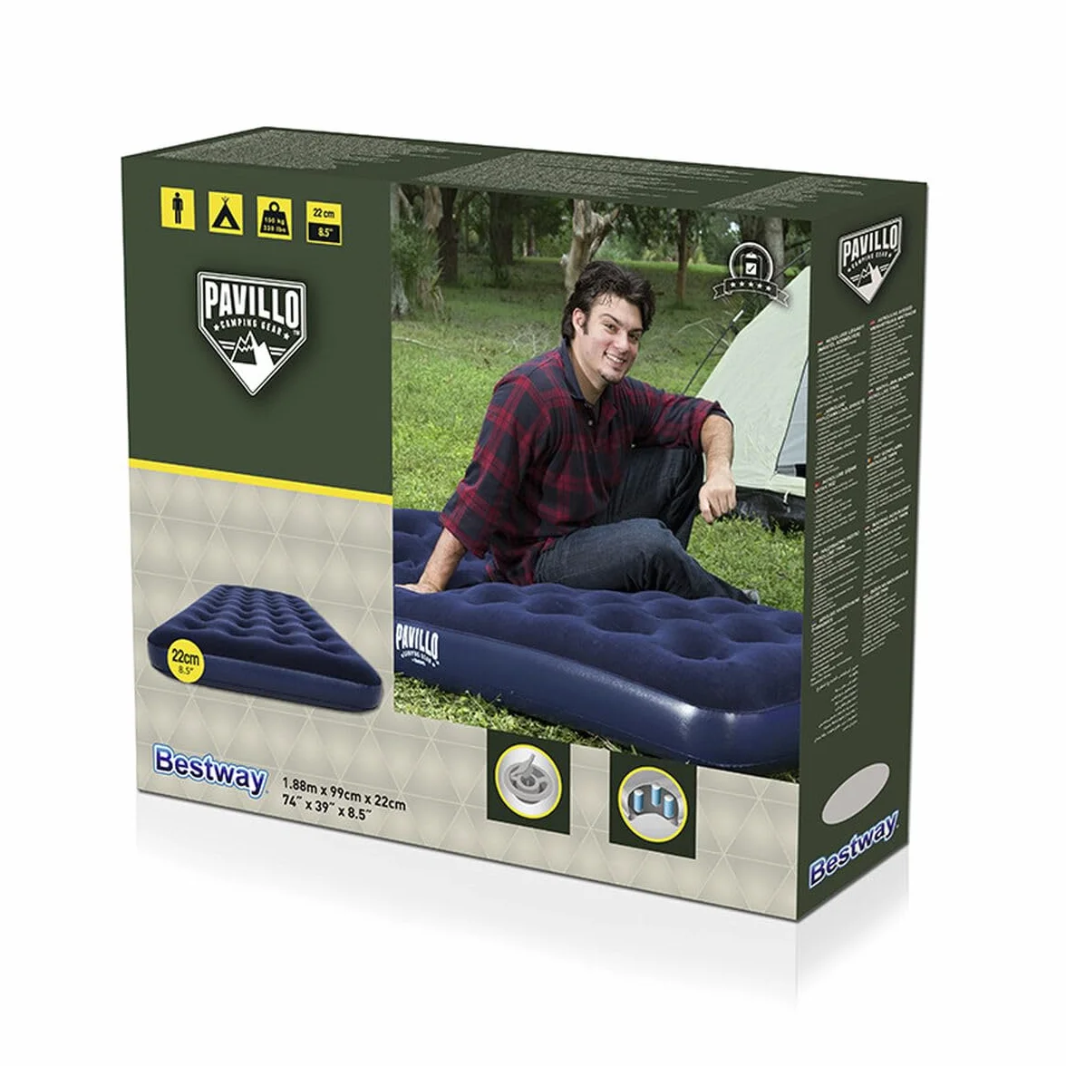 Air Mattress Twin 1,88 m x 99 cm x 22 cm