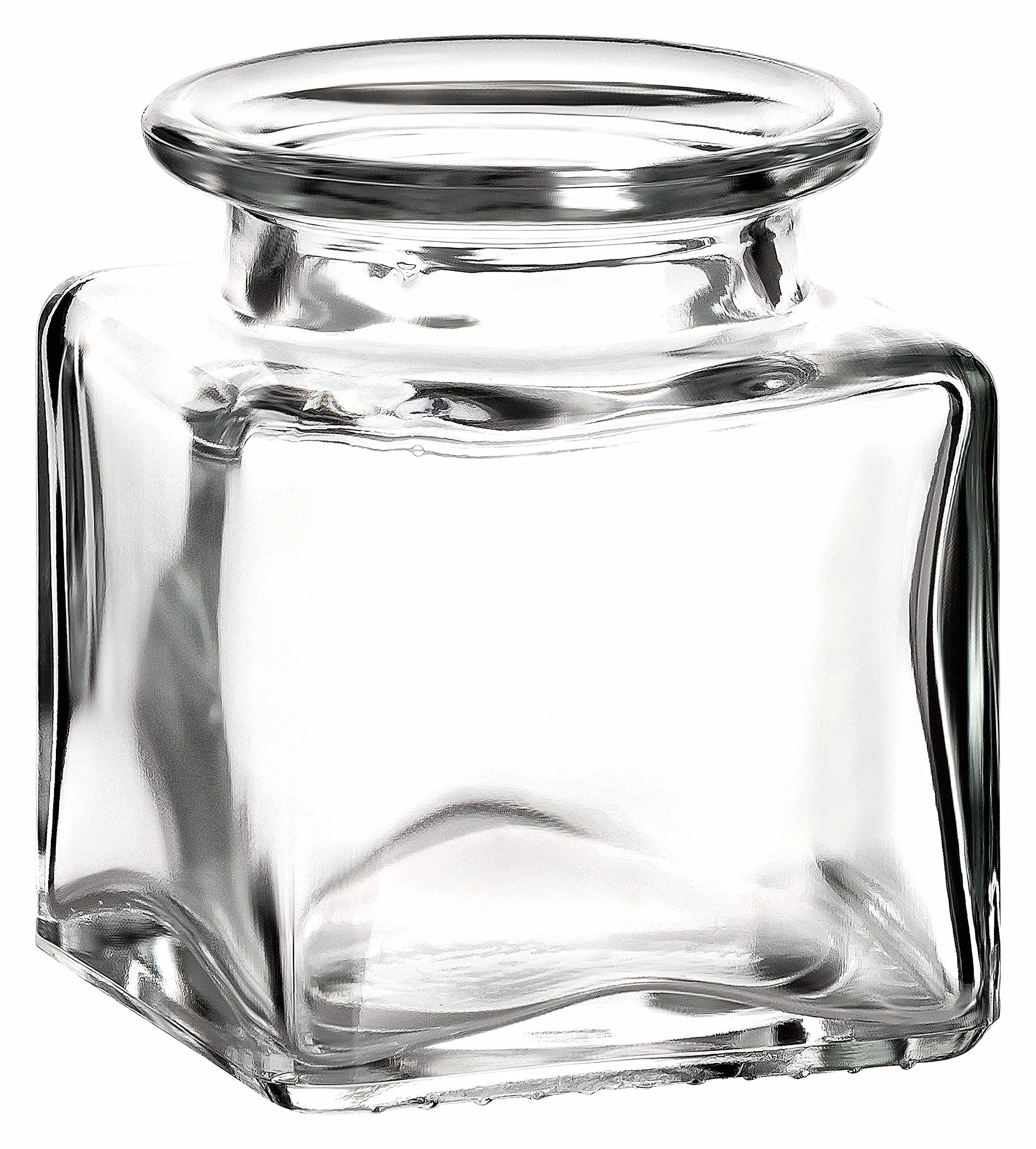 gouveo KGE050PK 24 kwadratowe słoiki na przyprawy o pojemności 50 ml z korkiem, małe słoiki z korkiem, małe słoiki do przechowywania ziół, przypraw, mały szklany słoik (KGE050PK)