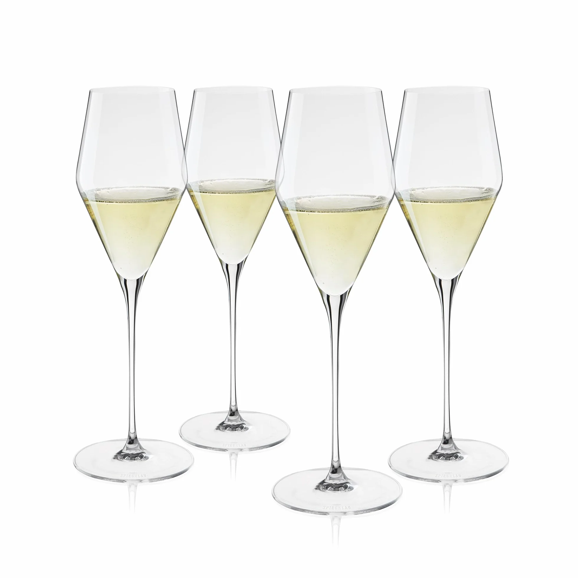 Spiegelau Definition kieliszki do szampana, elegancki zestaw upominkowy z kryształowymi kieliszkami do szampana, idealne do Prosecco, musującej róży, mocktails, akcesoria do baru domowego, parapetówka