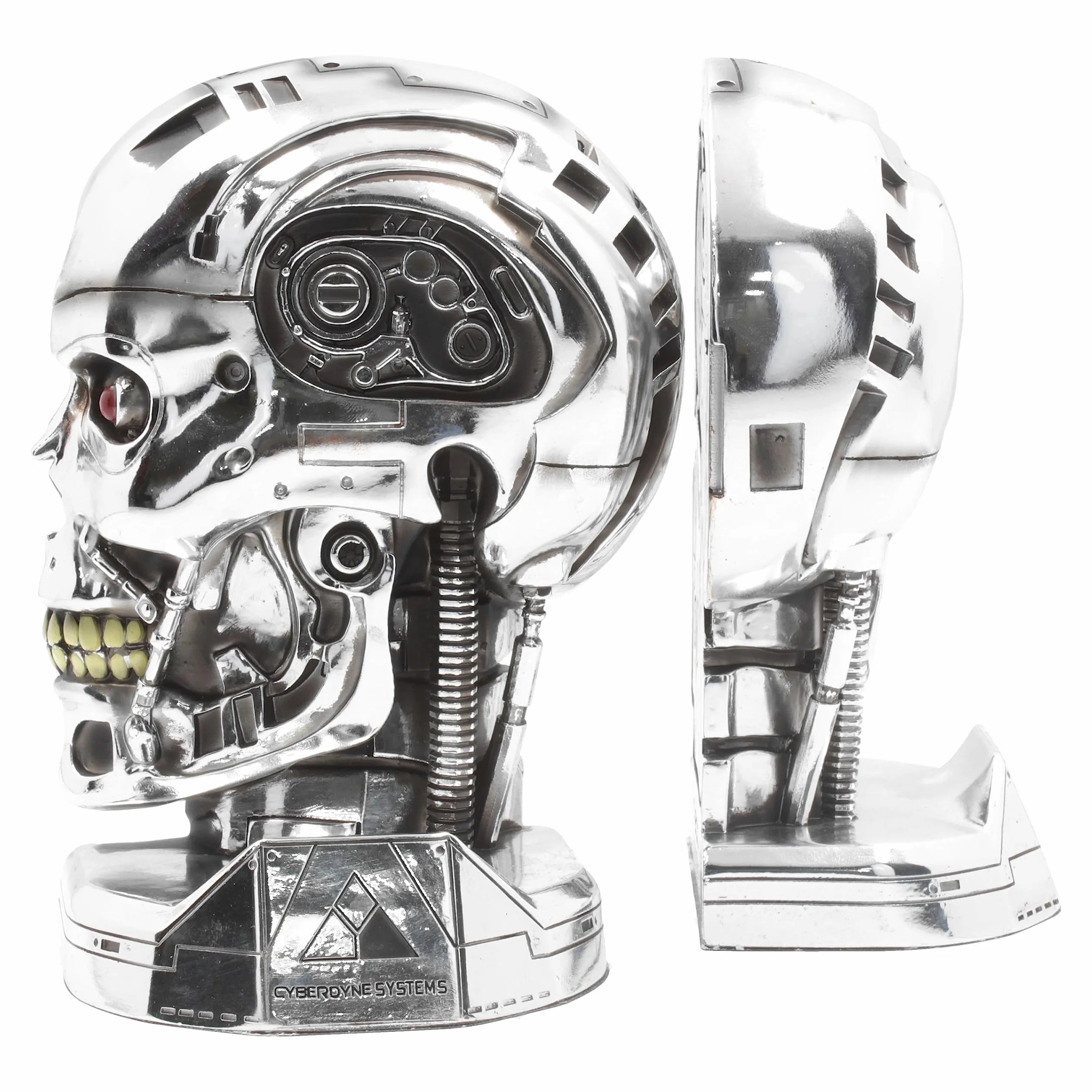 Nemesis Now Terminator 2 podpórki na książki 18,5 cm żywica syntetyczna srebrny
