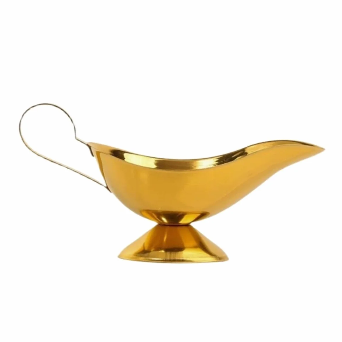 Sosjerka Wiaderko Sosu Do Steków, Kubek Sosu Do Sałatek Zachodnich, Kubek Sosu Do Sosu Zagęszczonego Porcelana Sosjerka(Gold,21x10.3cm)