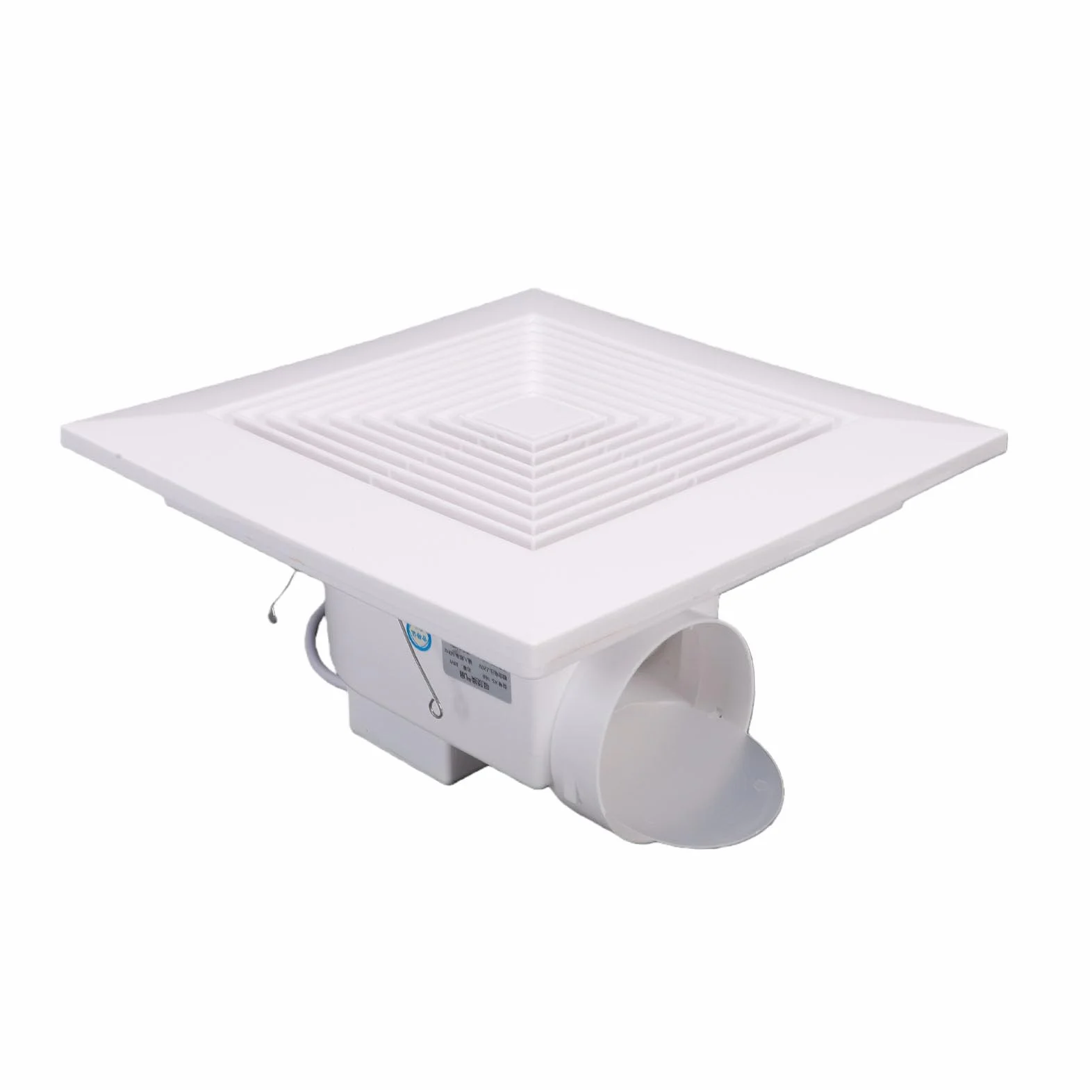 FTVOGUE 38W 10-calowy Sufitowy Wentylator Wyciągowy 396m³/h 150Pa z Cichym Wirnikiem do Kuchni, łazienki, Pralni