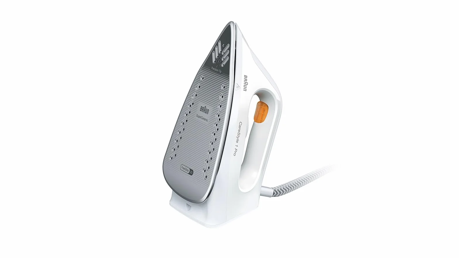 Braun CareStyle 1 Pro IS 1511 WH, stacja parowa – żelazko parowe z technologią FreeGlide 3D, pionowa para, funkcja zapobiegająca kapaniu, zbiornik na wodę 1,7 l, 5,5 bar, 360 g/min, 2200 W,