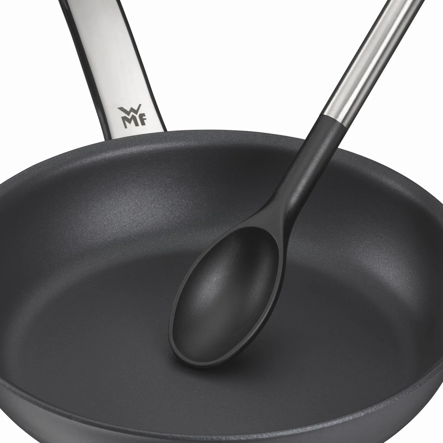 WMF Gourmet Łyżka Kuchenna Z Tworzywa Sztucznego 30 cm Stal Nierdzewna Cromargan Srebrna/Czarna