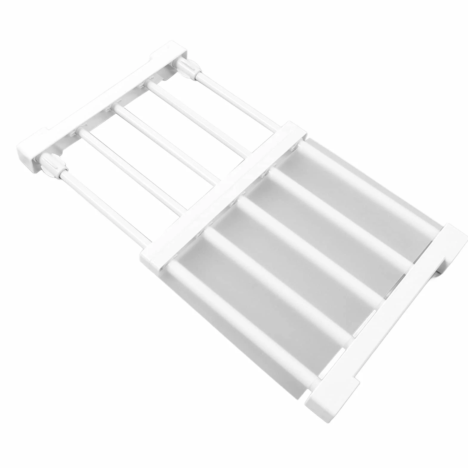 Keenso Półka Napinana do Szafy DIY, Szafka na Gwoździe, Stojak do Przechowywania do Szafy, Półka na Książki, materiał Premium o Nośności od 0 do 20 Kg (Długość 30-40 cm / 11,8-15,7 cala)