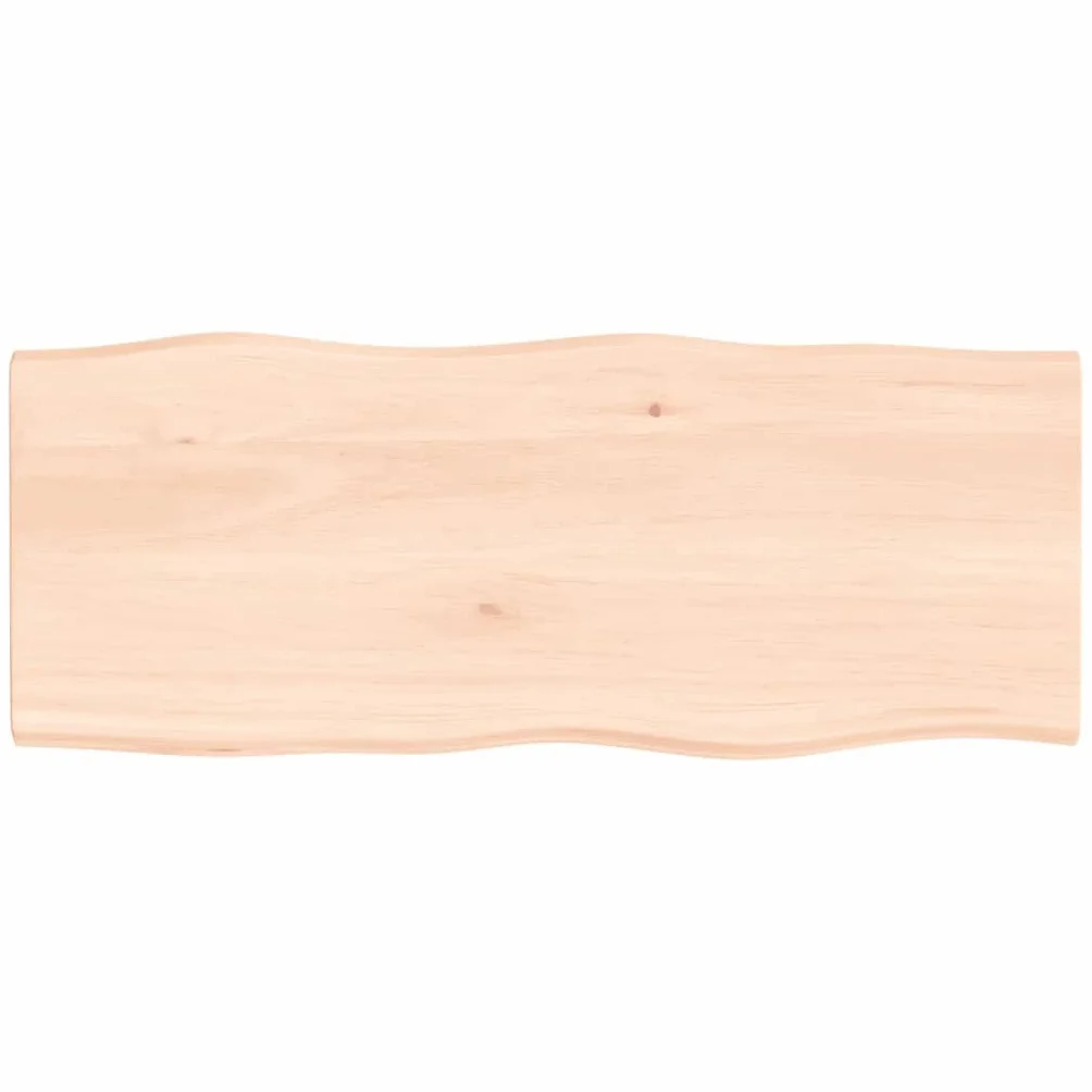 vidaXL Blat stołu, 100x40x2 cm, surowy, lity dąb z naturalną krawędzią, blat drewniany, blat biurkowy, blat do stolika, blat z drewna, blaty do biurek
