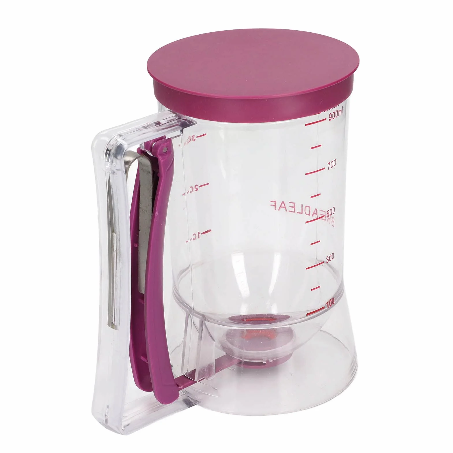 Cocoarm Dozownik ciasta ABS do babeczek i naleśników, 900 ml, porcjownik do ciasta z tworzywa sztucznego, 17 x 11 x 18,5 cm