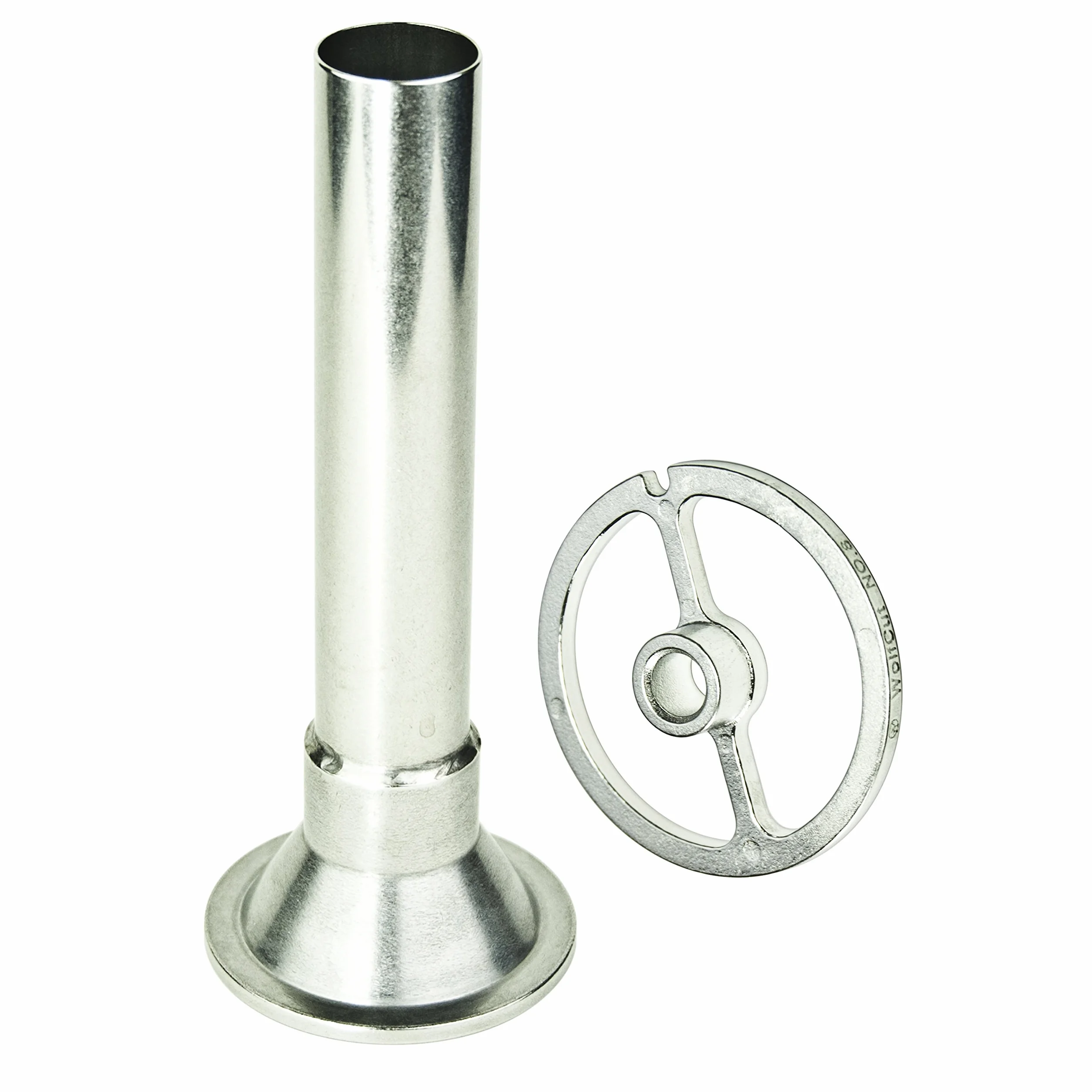 Wypełniacz do kiełbasy - zestaw do maszynki do mięsa rozmiar 5 (1 x rura do napełniania o średnicy 30 mm + 1 x tarcza prowadząca) Inox, jakość rzeźnika